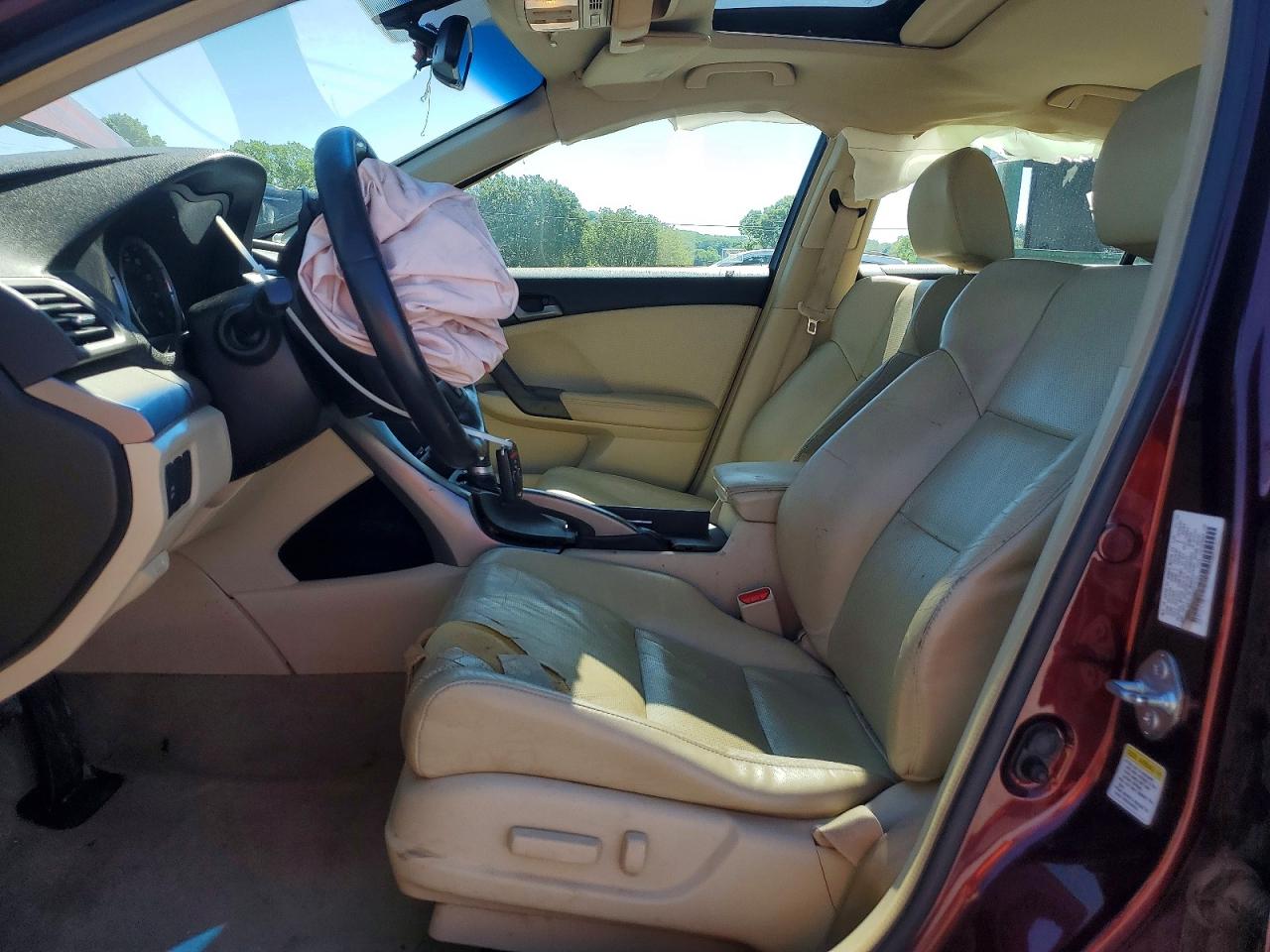 2010 Acura Tsx Maroon vin: JH4CU2F60AC017274
