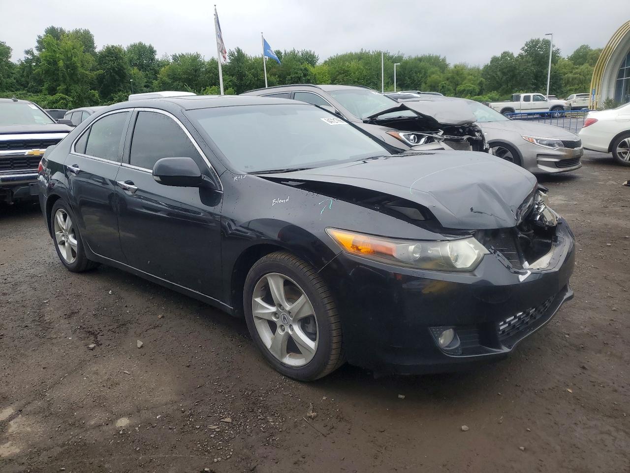 2010 Acura Tsx Black vin: JH4CU2F60AC018151