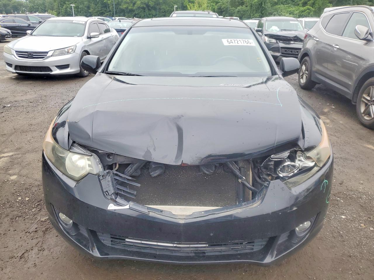 2010 Acura Tsx Black vin: JH4CU2F60AC018151