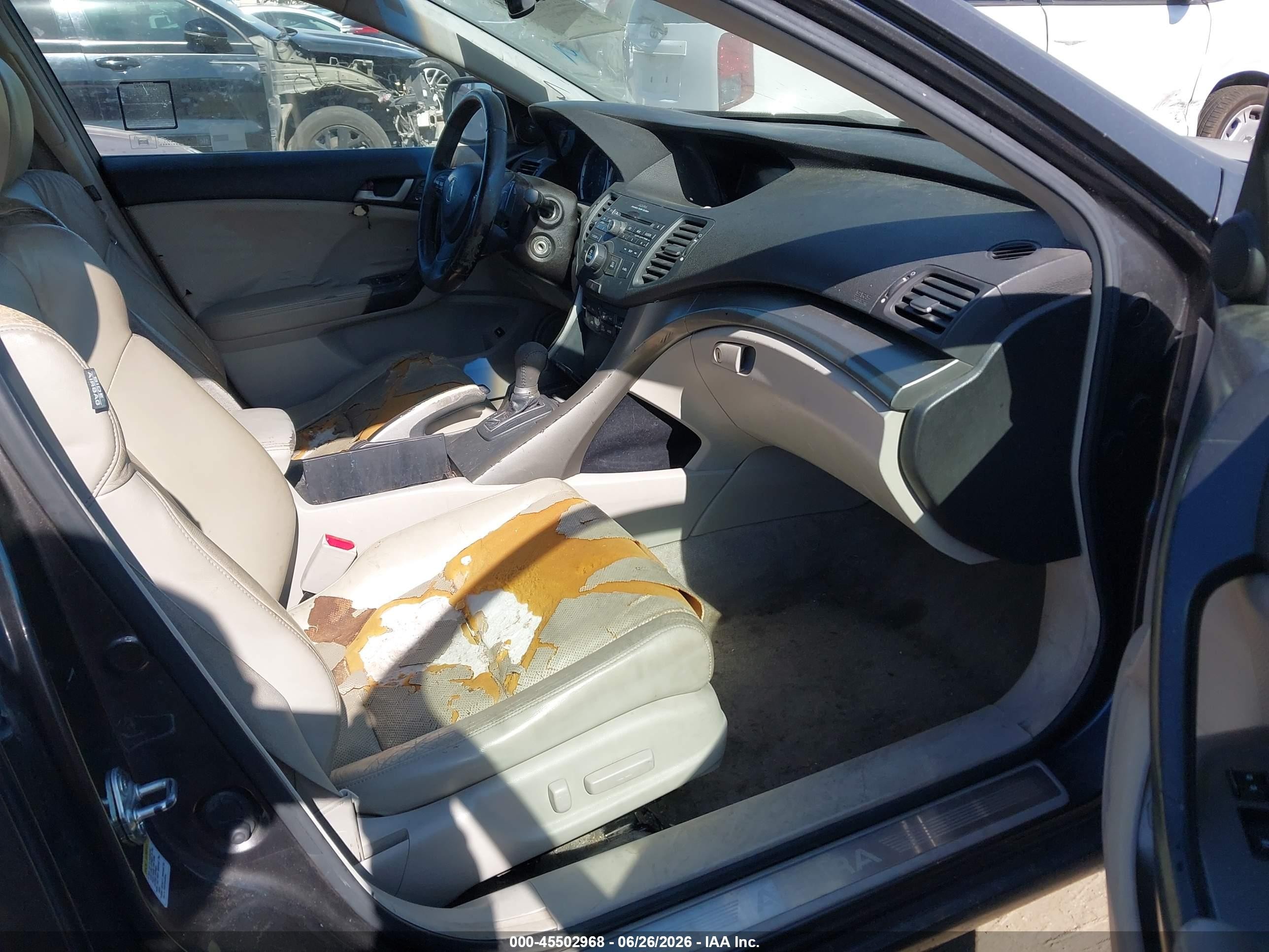 2010 Acura Tsx 2.4 Gray vin: JH4CU2F60AC025360
