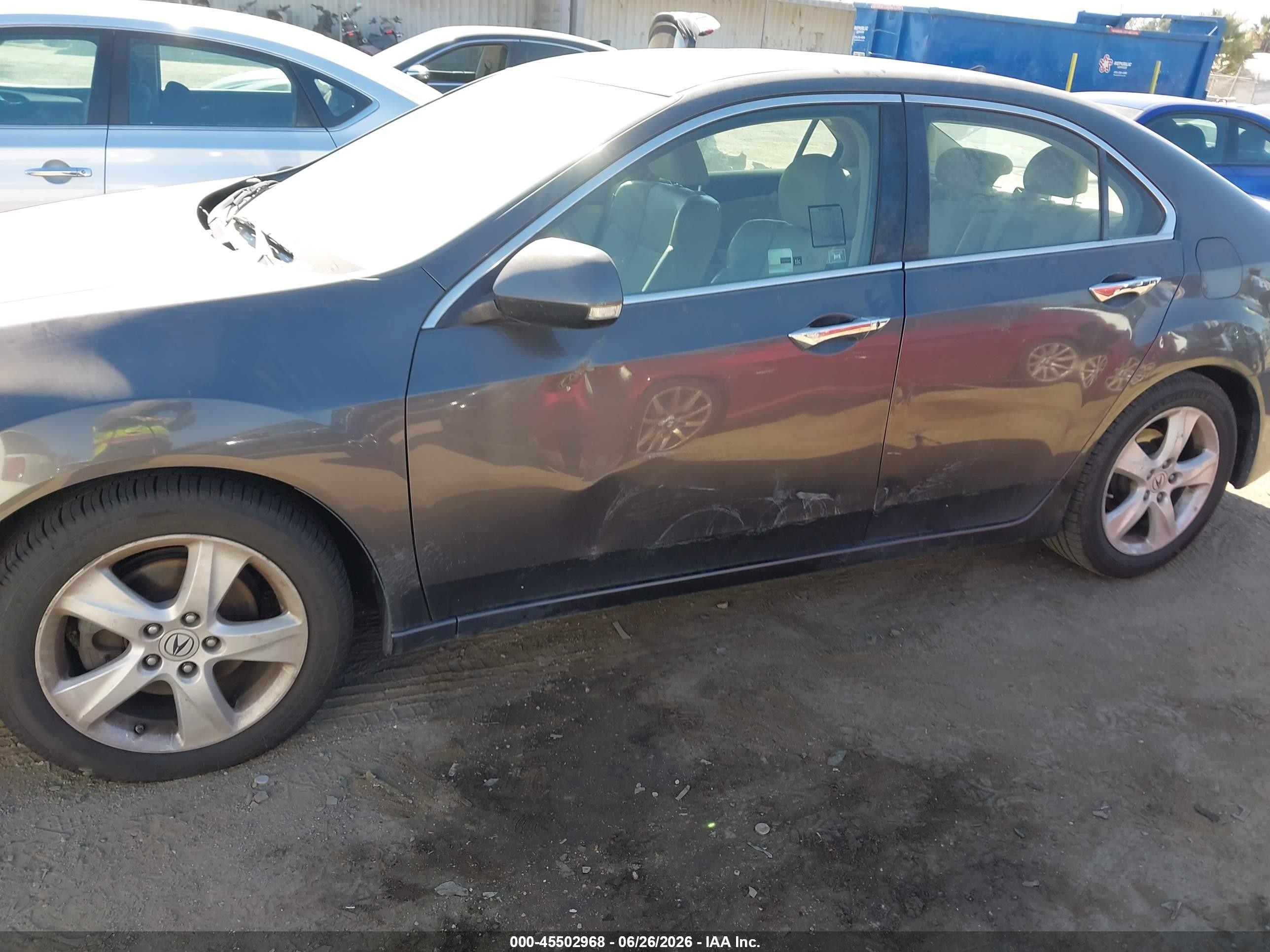 2010 Acura Tsx 2.4 Gray vin: JH4CU2F60AC025360