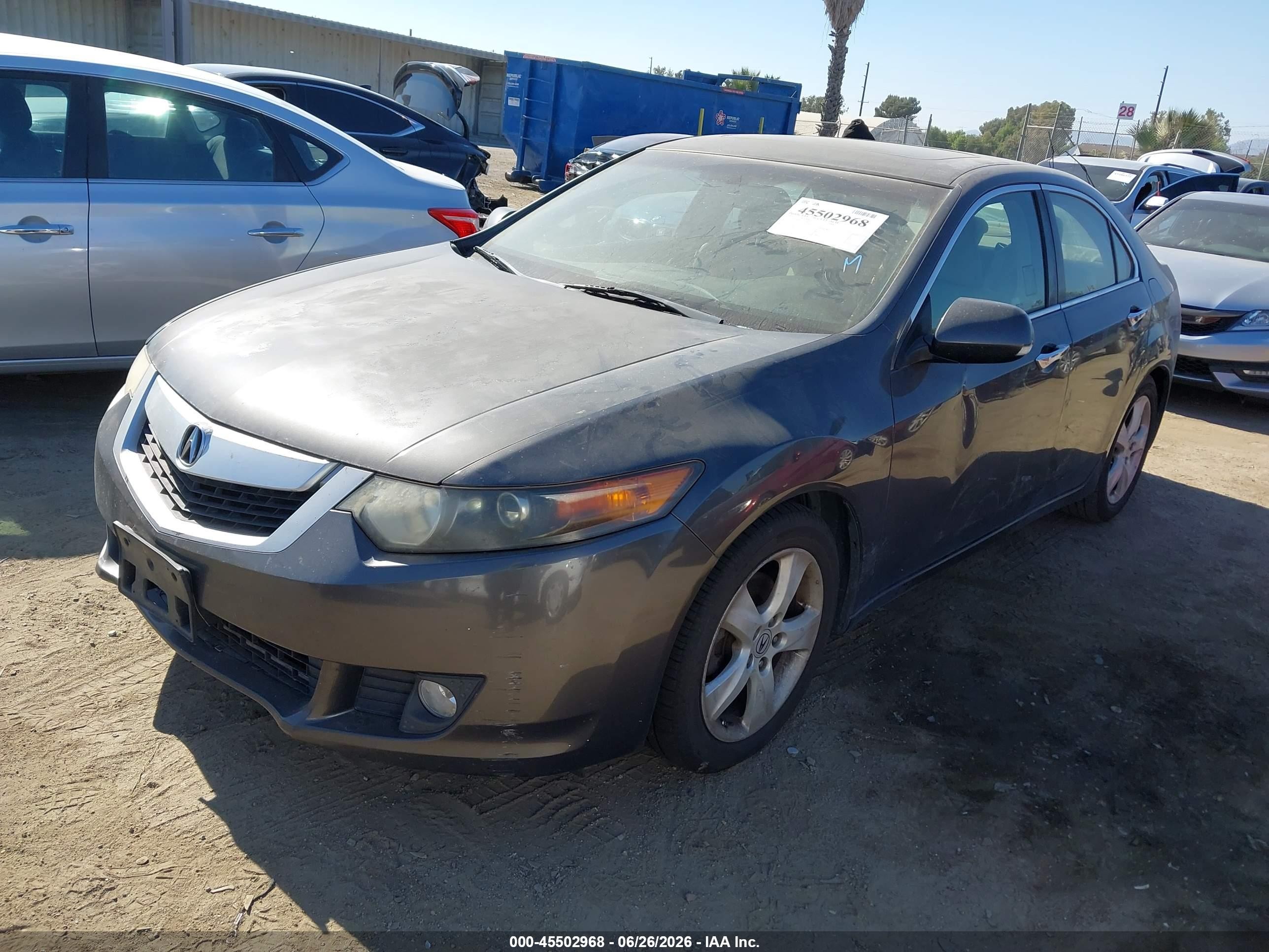 2010 Acura Tsx 2.4 Gray vin: JH4CU2F60AC025360