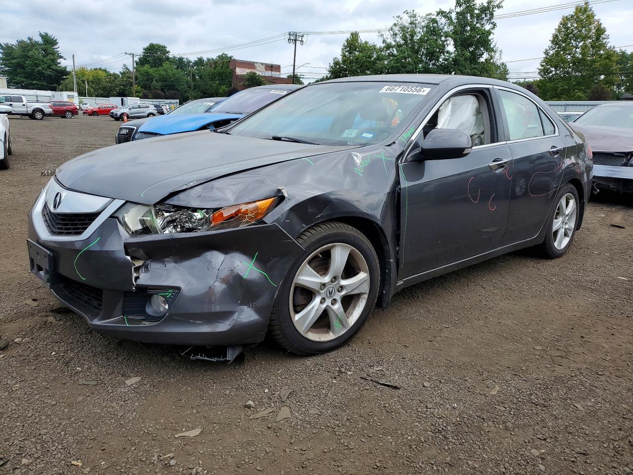 2010 Acura Tsx Gray vin: JH4CU2F60AC037671