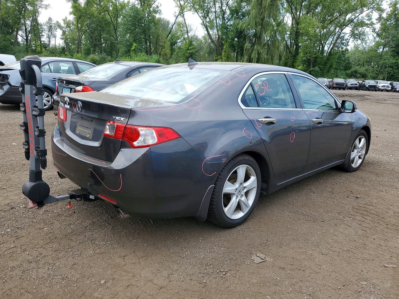 2010 Acura Tsx Gray vin: JH4CU2F60AC037671