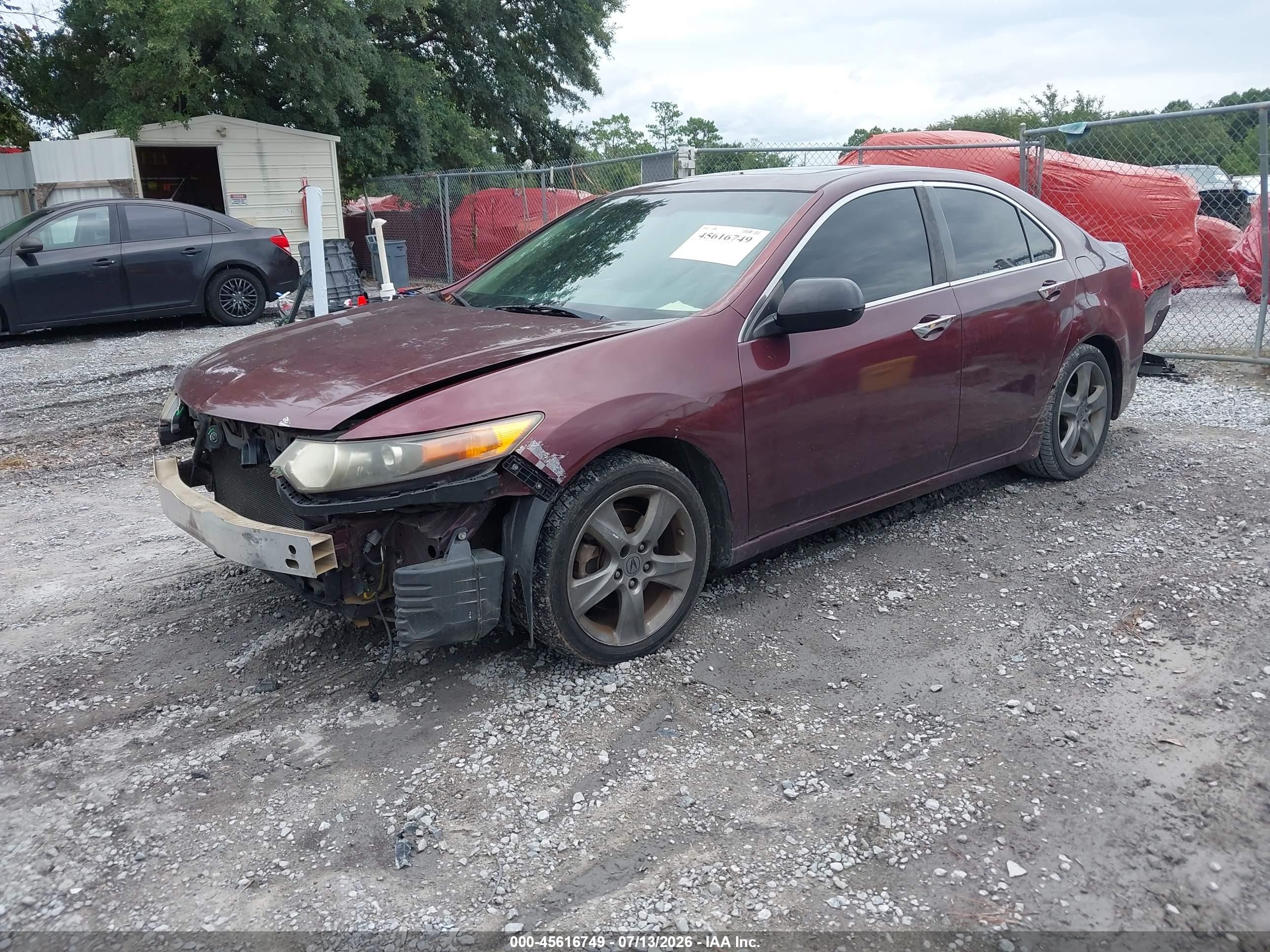 2010 Acura Tsx 2.4 Maroon vin: JH4CU2F60AC041736