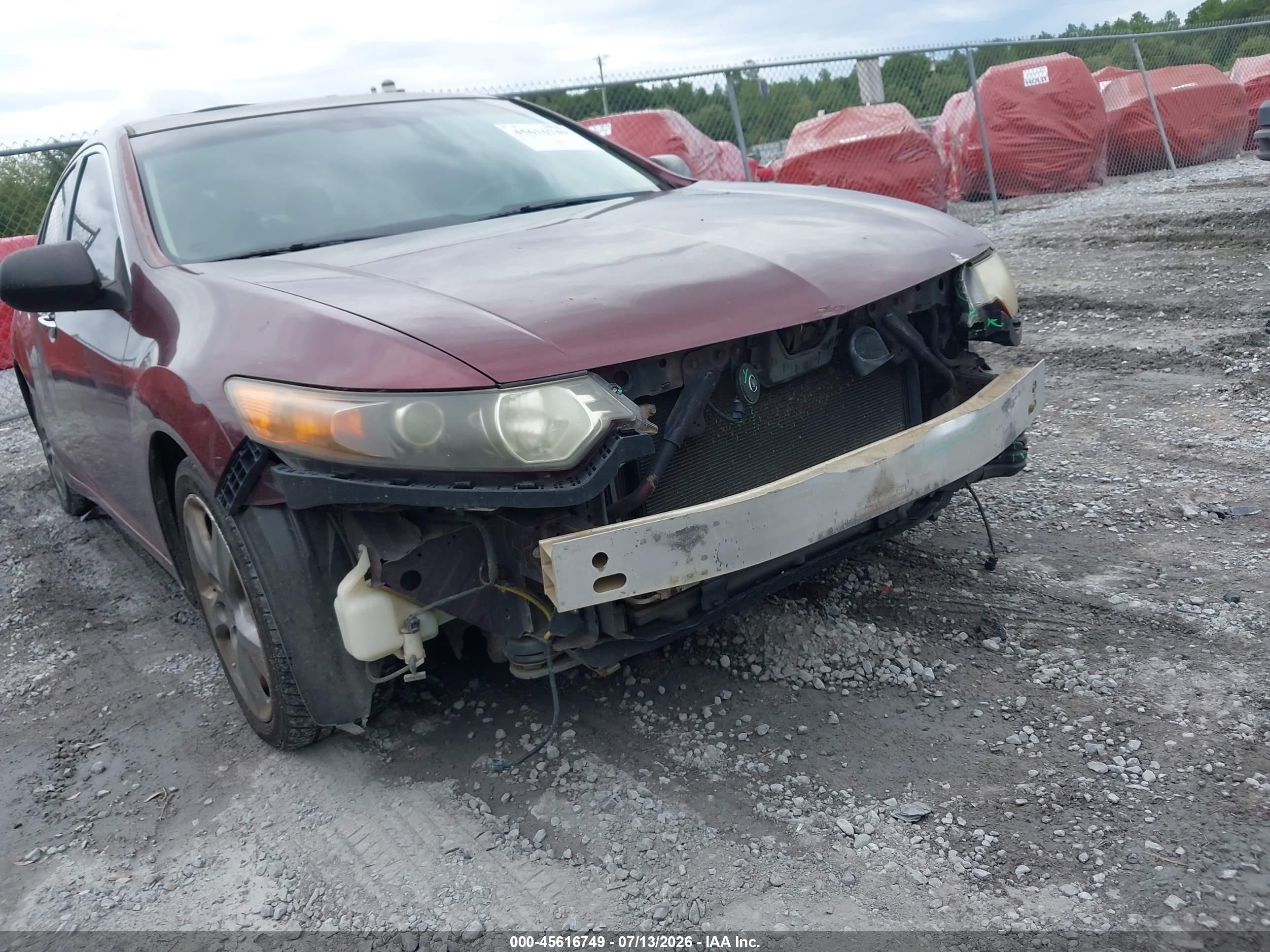 2010 Acura Tsx 2.4 Maroon vin: JH4CU2F60AC041736