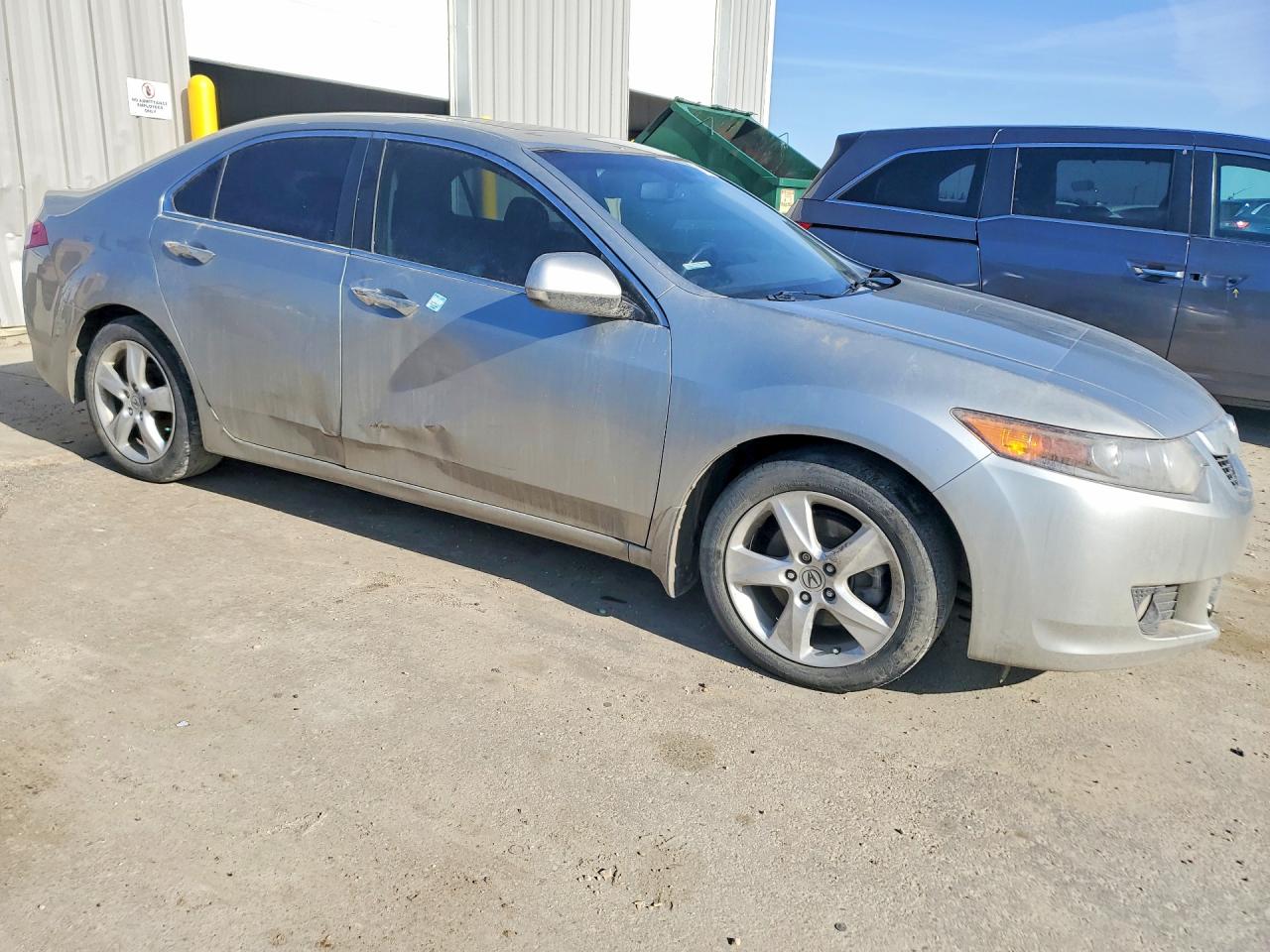 2010 Acura Tsx Silver vin: JH4CU2F60AC800966