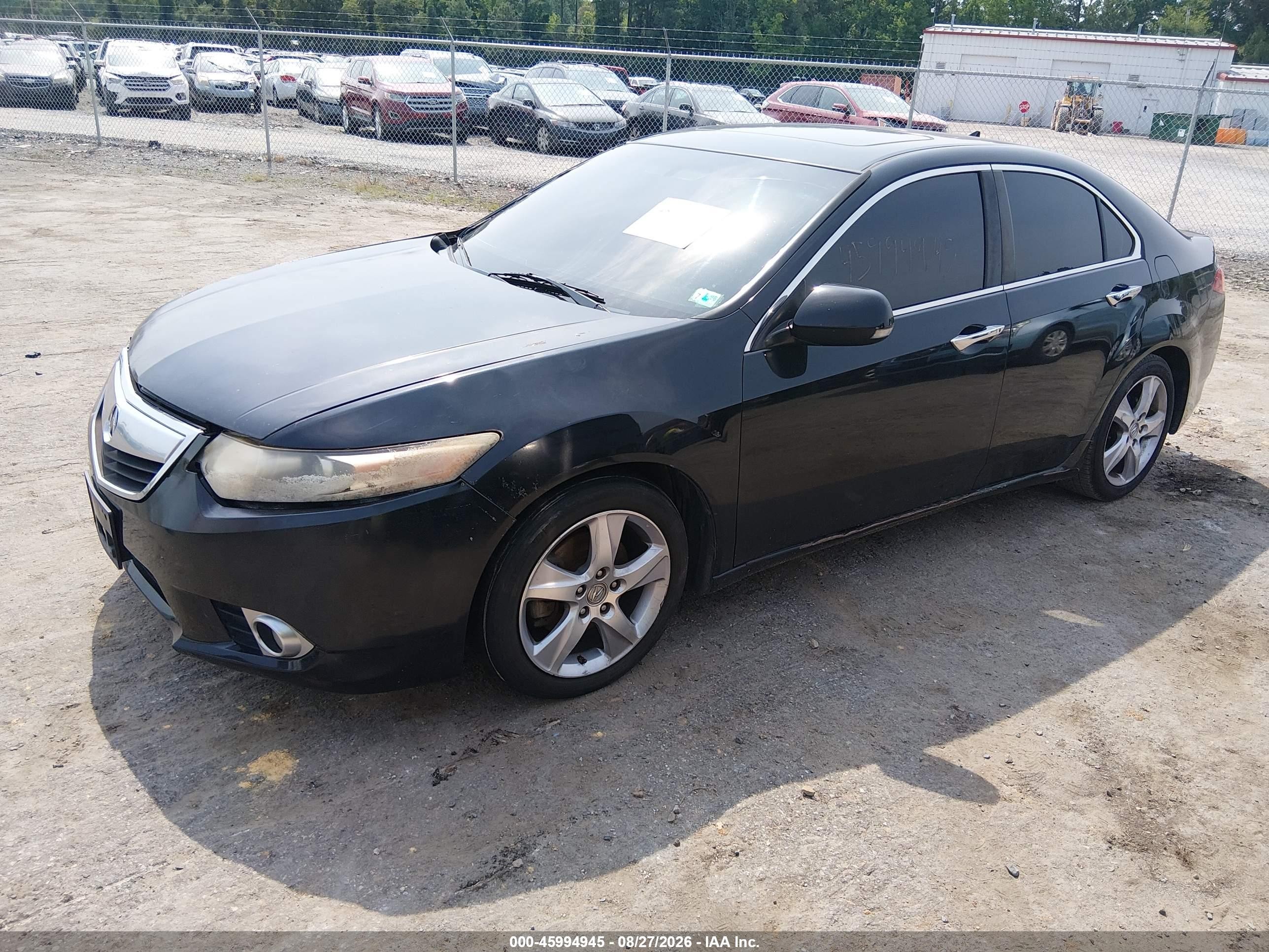 2011 Acura Tsx 2.4 Black vin: JH4CU2F60BC011105