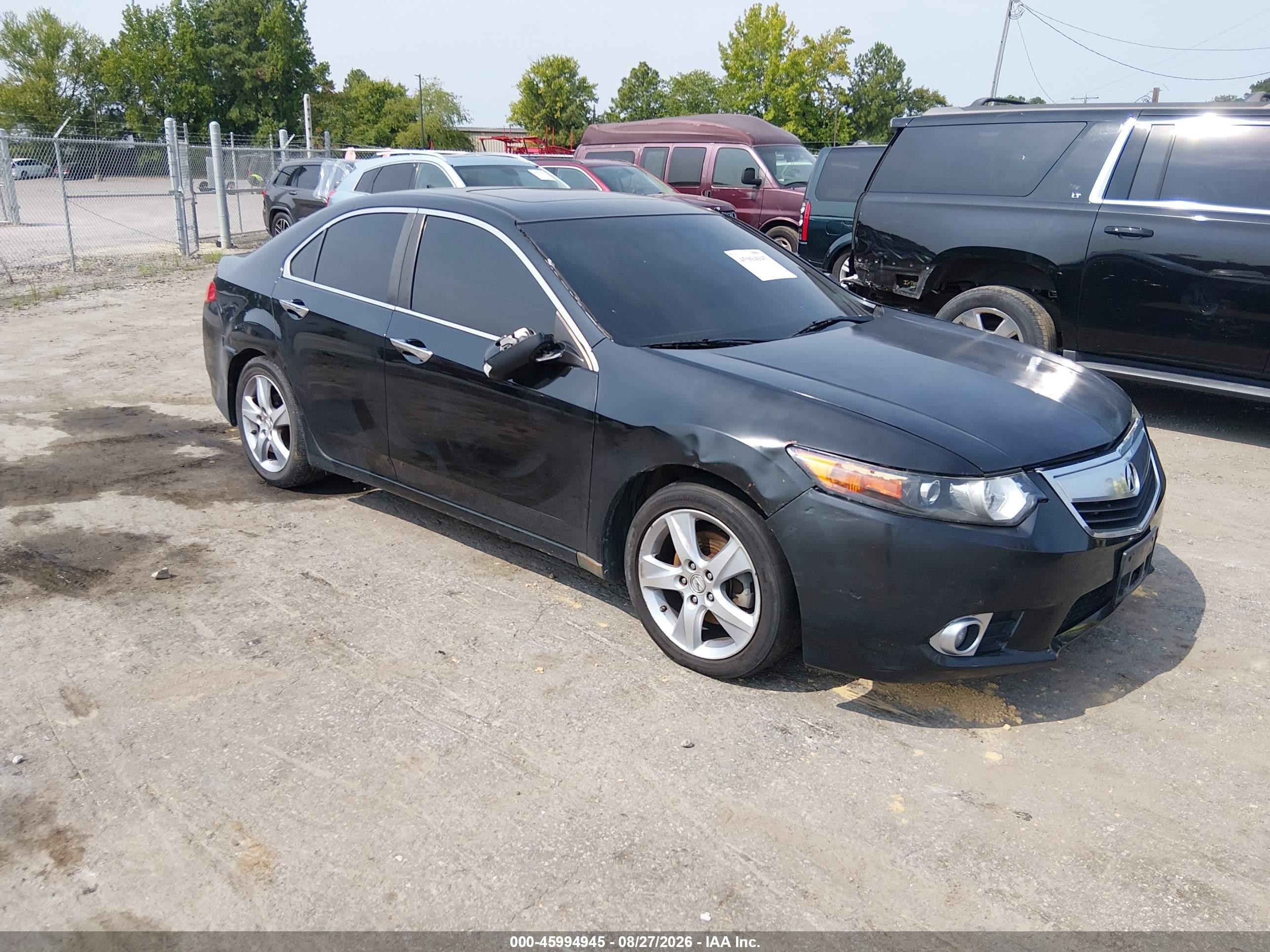2011 Acura Tsx 2.4 Black vin: JH4CU2F60BC011105
