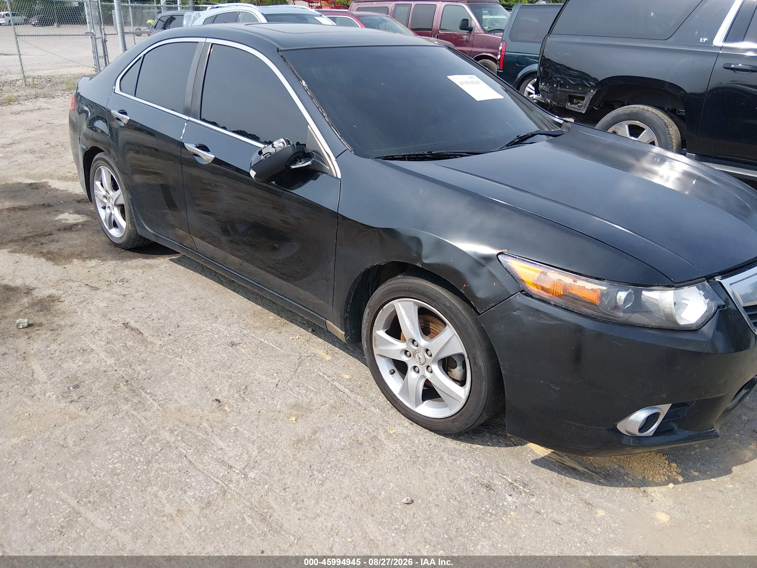 2011 Acura Tsx 2.4 Black vin: JH4CU2F60BC011105