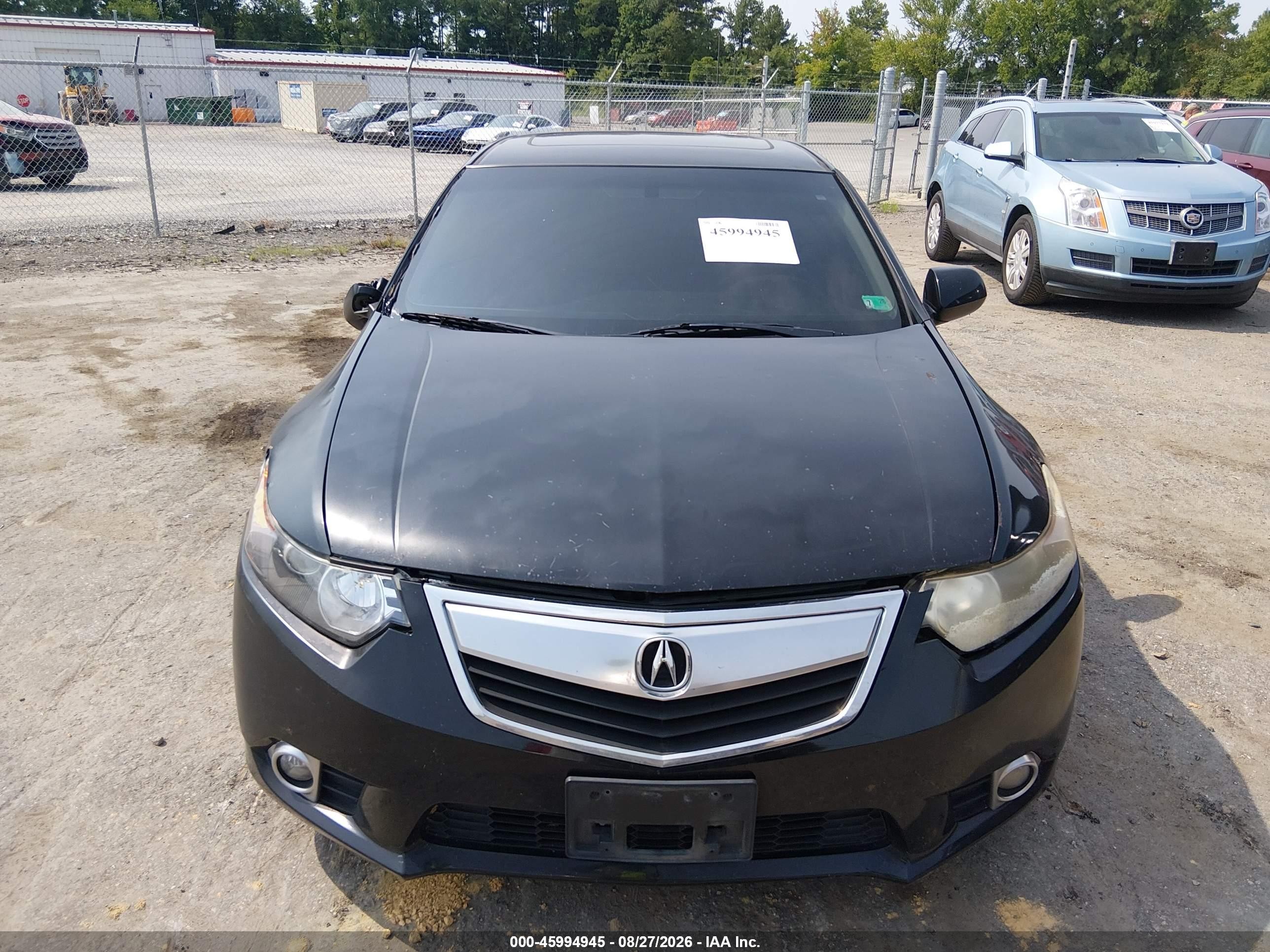2011 Acura Tsx 2.4 Black vin: JH4CU2F60BC011105