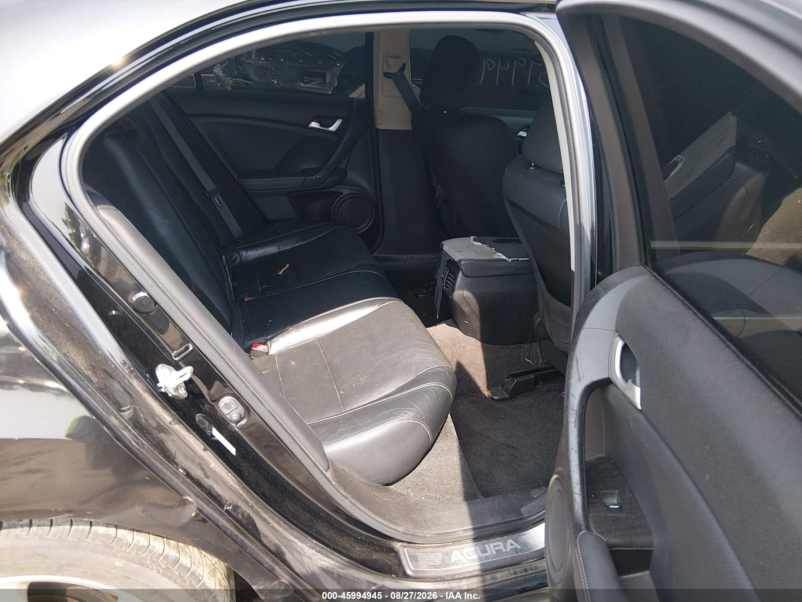 2011 Acura Tsx 2.4 Black vin: JH4CU2F60BC011105