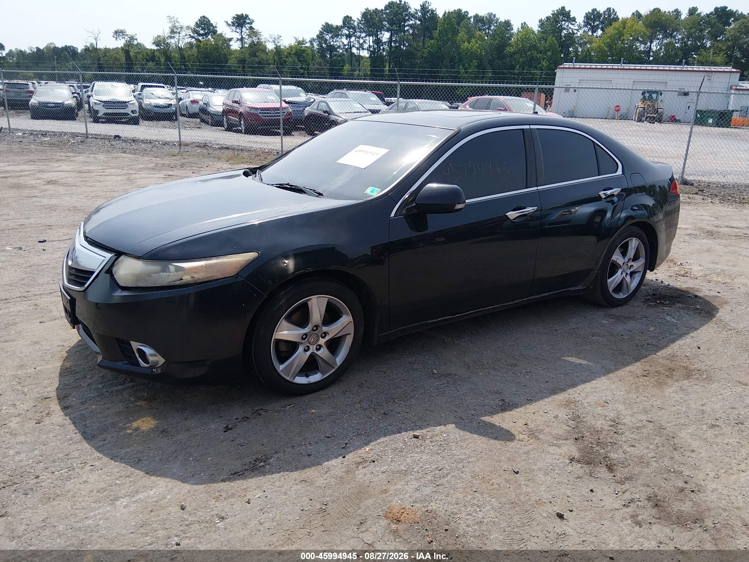 2011 Acura Tsx 2.4 Black vin: JH4CU2F60BC011105