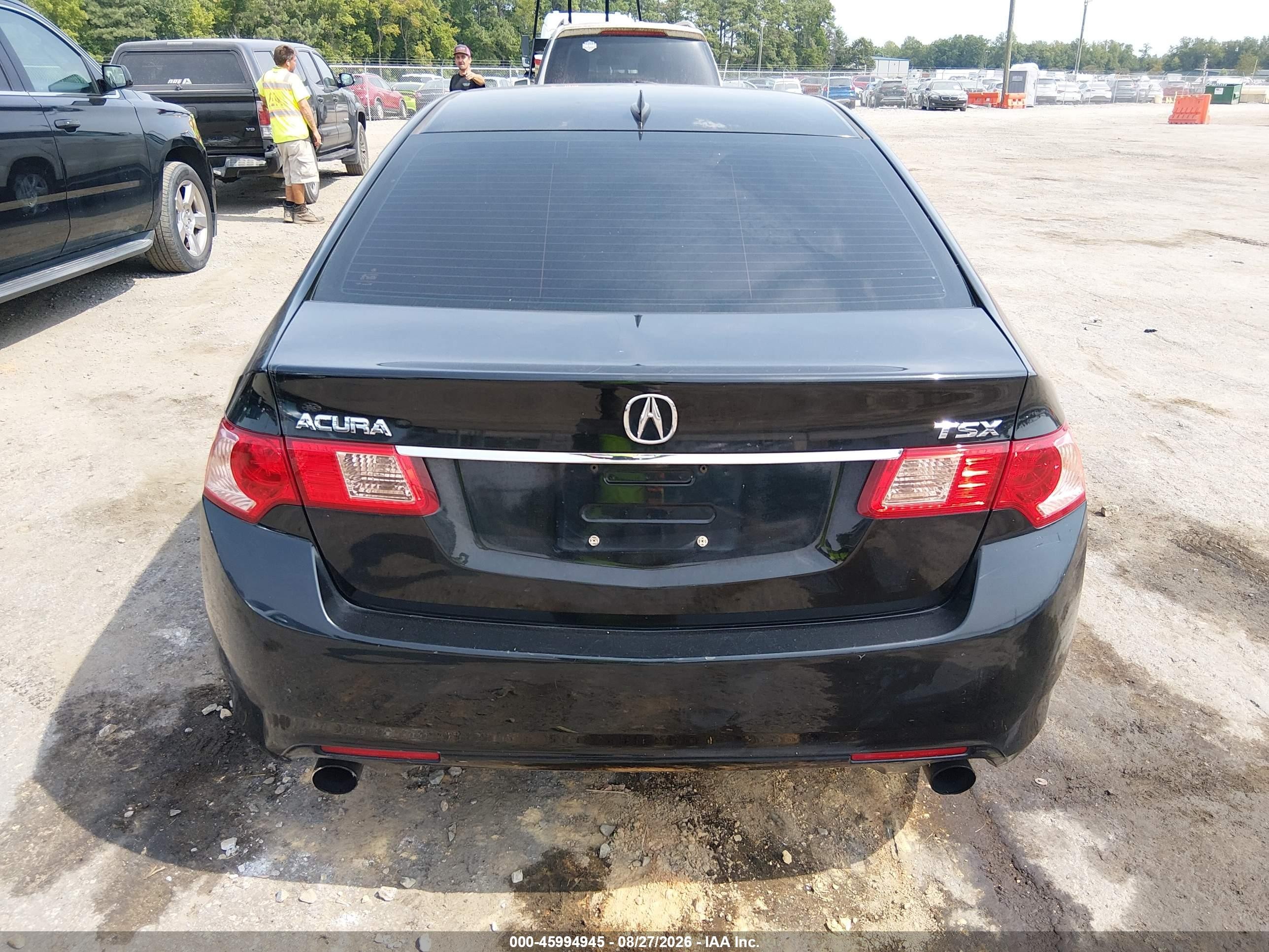 2011 Acura Tsx 2.4 Black vin: JH4CU2F60BC011105