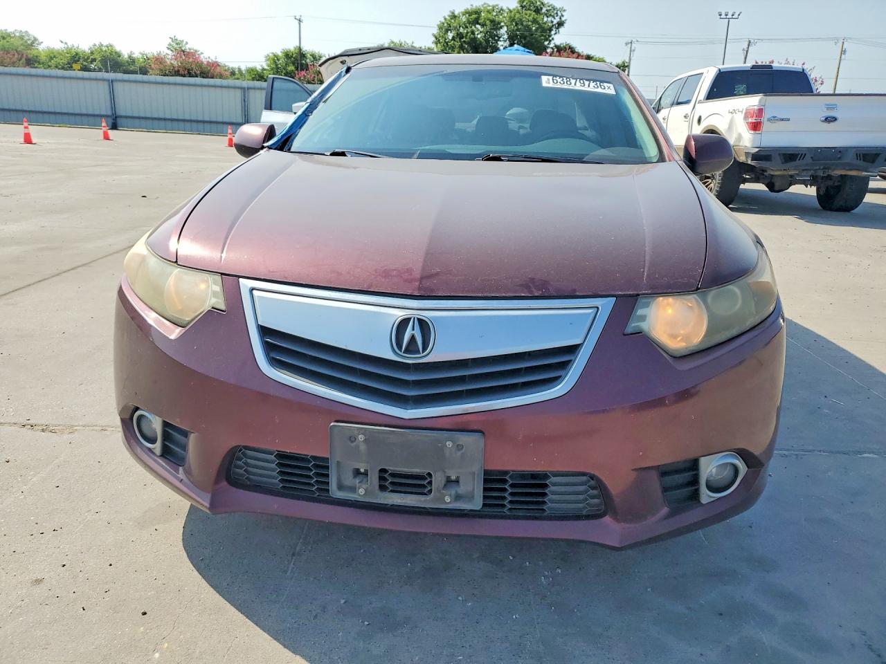2011 Acura Tsx Red vin: JH4CU2F60BC011217