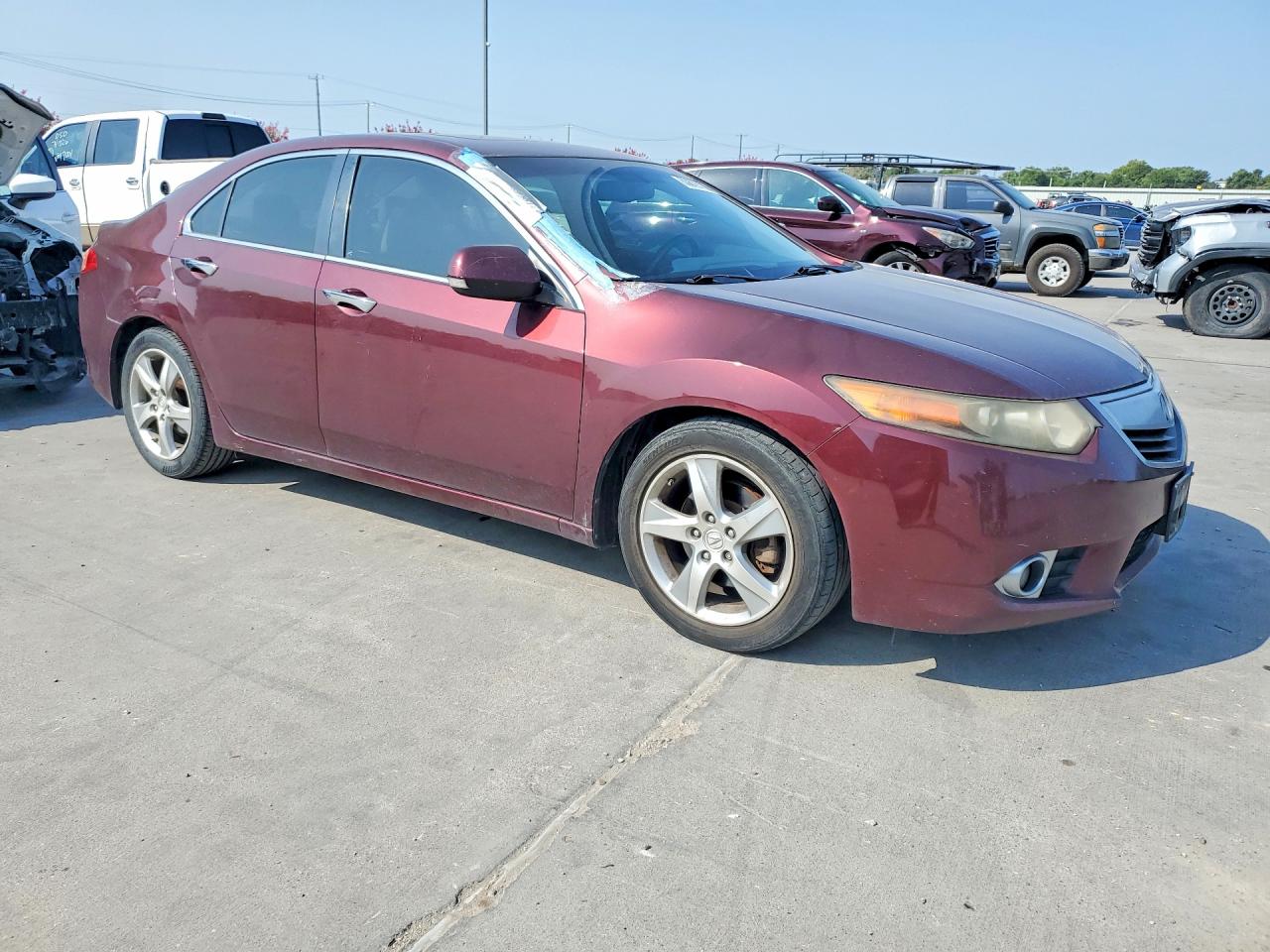 2011 Acura Tsx Red vin: JH4CU2F60BC011217