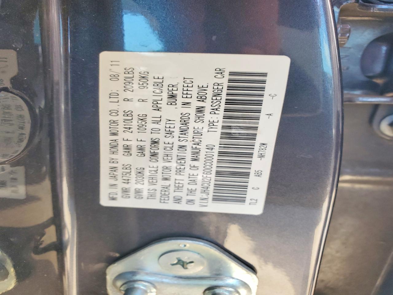 2012 Acura Tsx Tech Угольный vin: JH4CU2F60CC000140