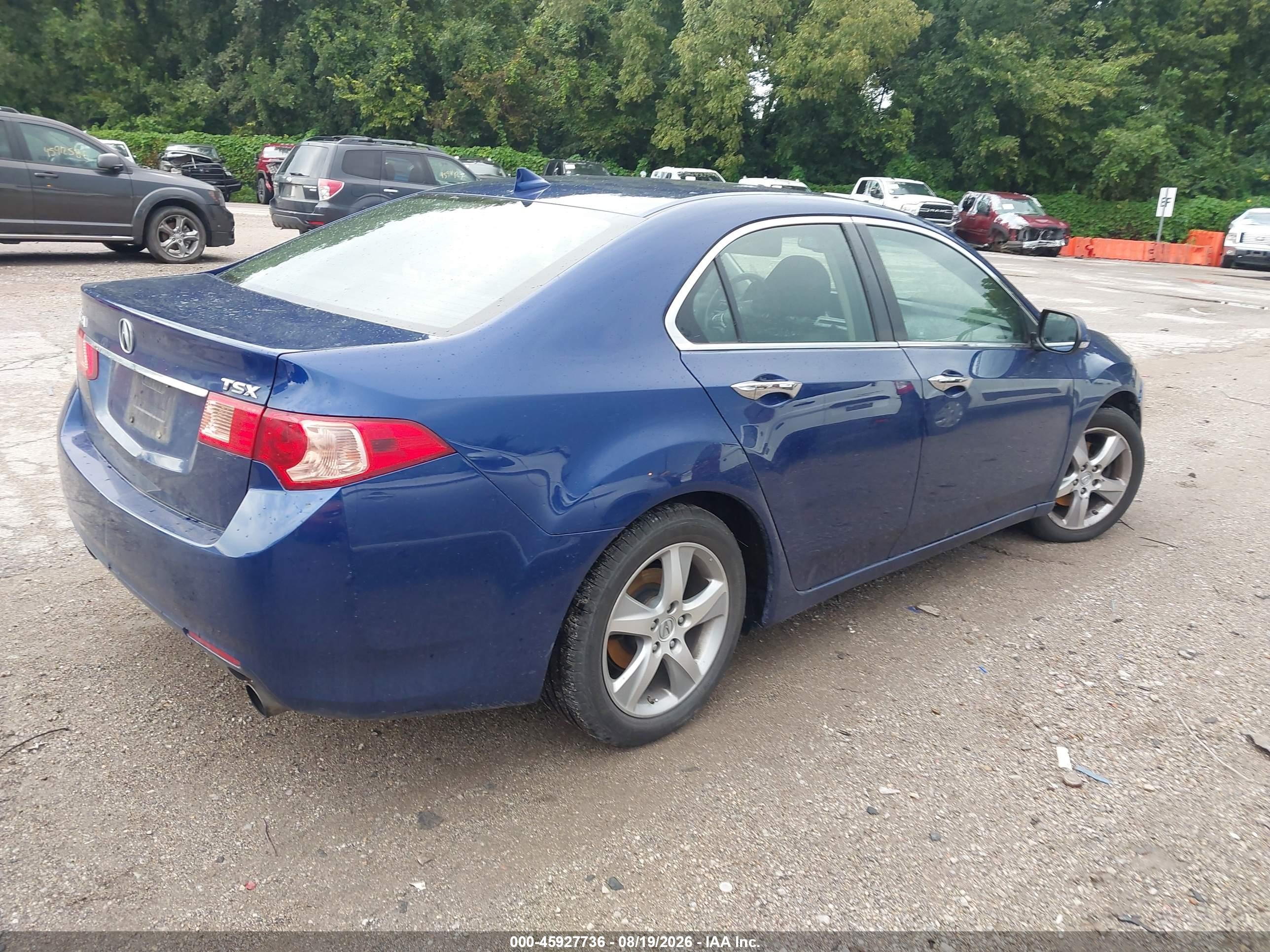 2012 Acura Tsx 2.4 Blue vin: JH4CU2F60CC009470