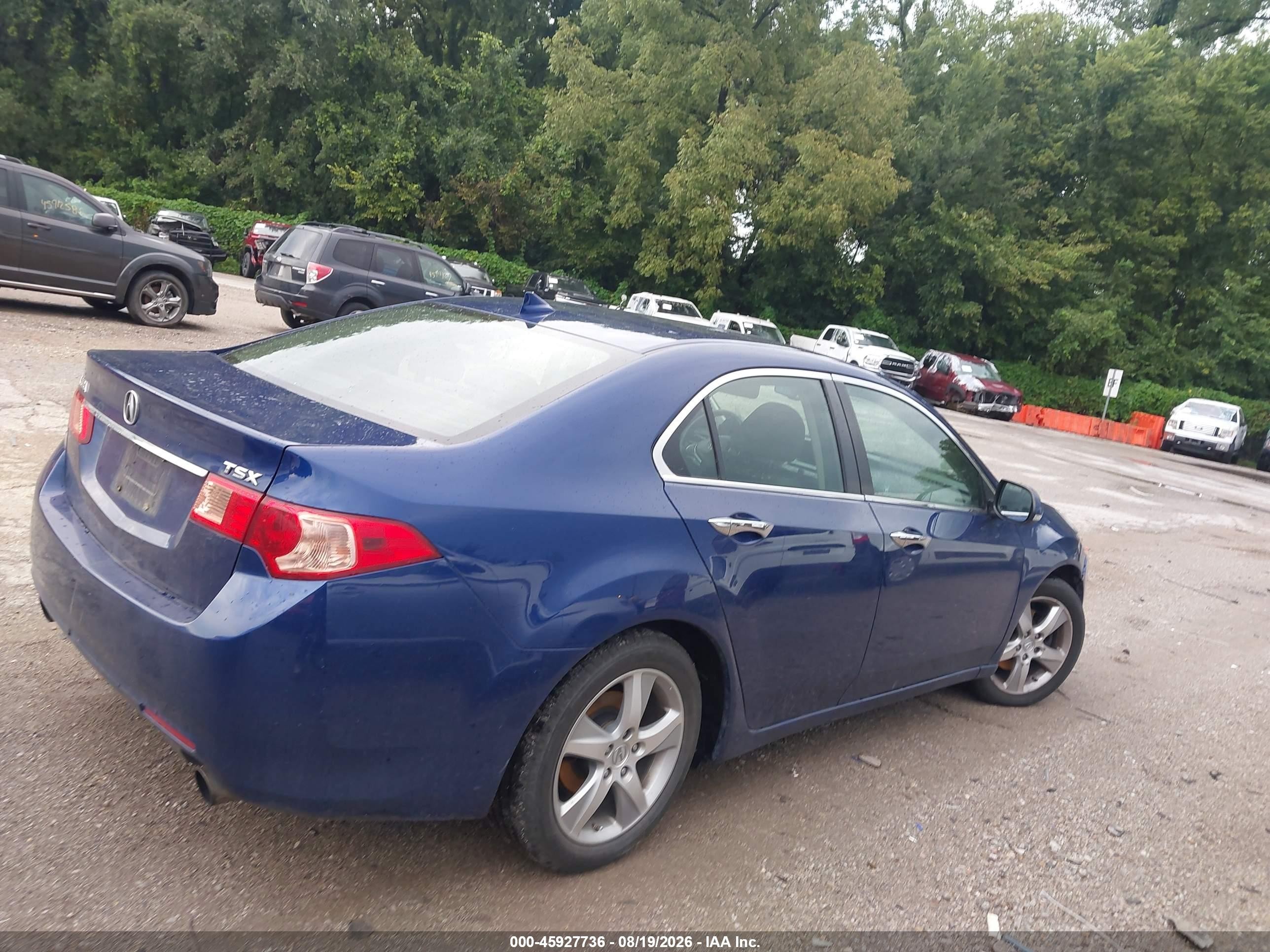2012 Acura Tsx 2.4 Blue vin: JH4CU2F60CC009470