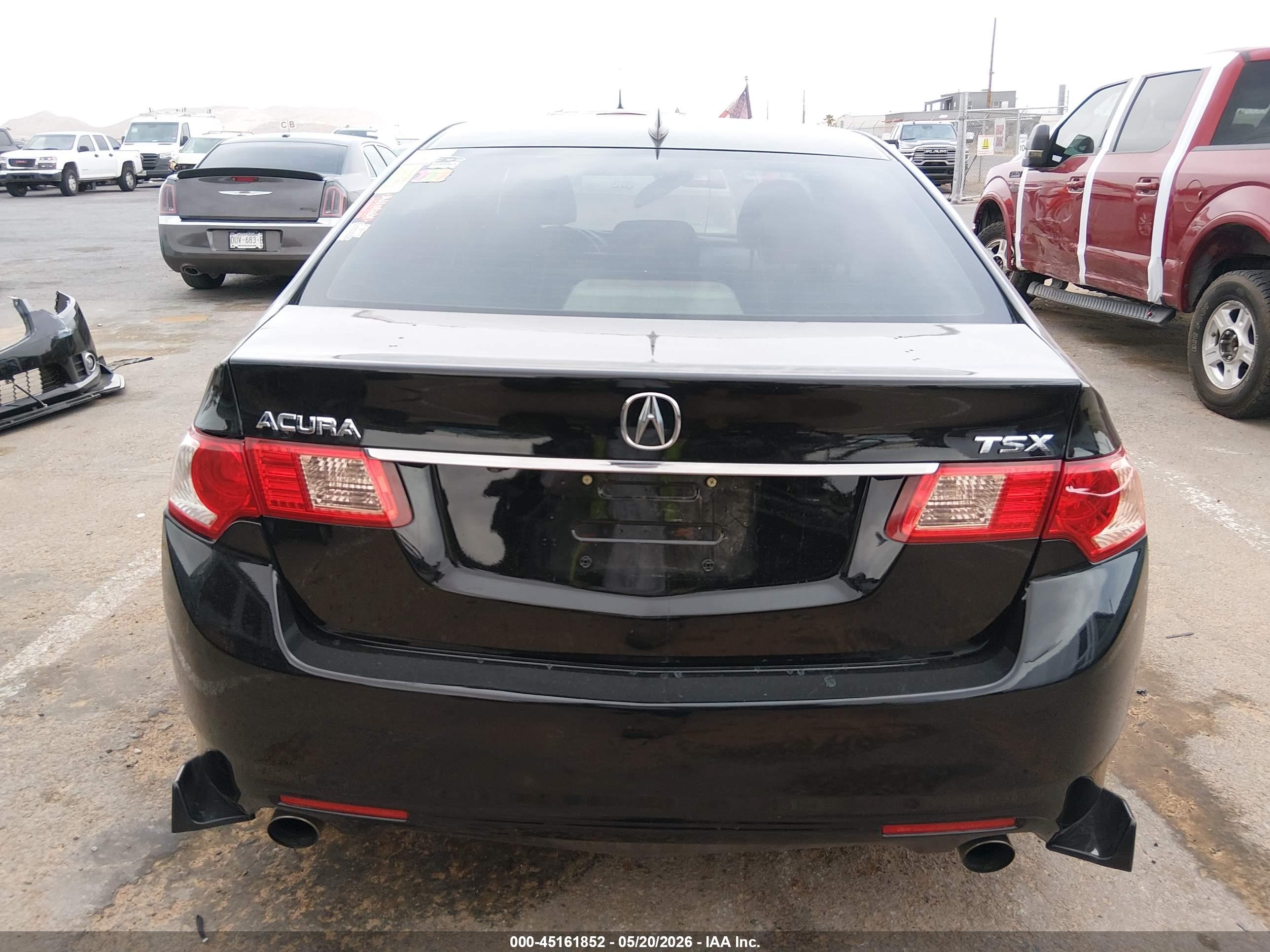 2012 Acura Tsx 2.4 Black vin: JH4CU2F60CC014832