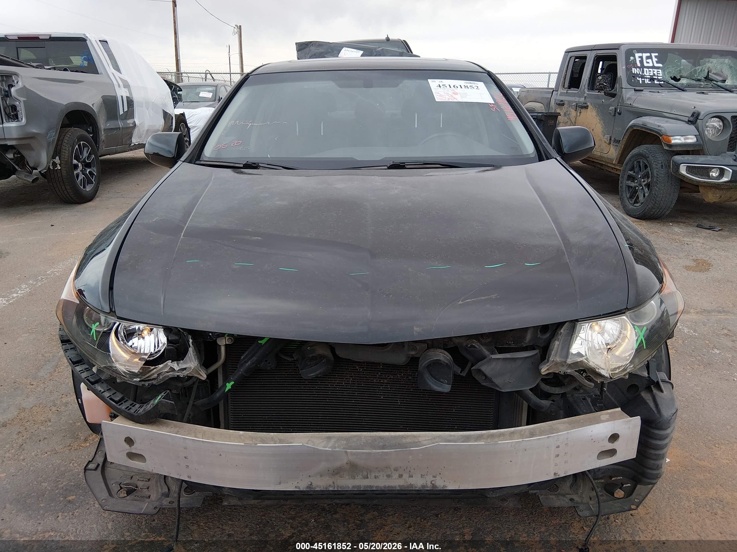 2012 Acura Tsx 2.4 Black vin: JH4CU2F60CC014832