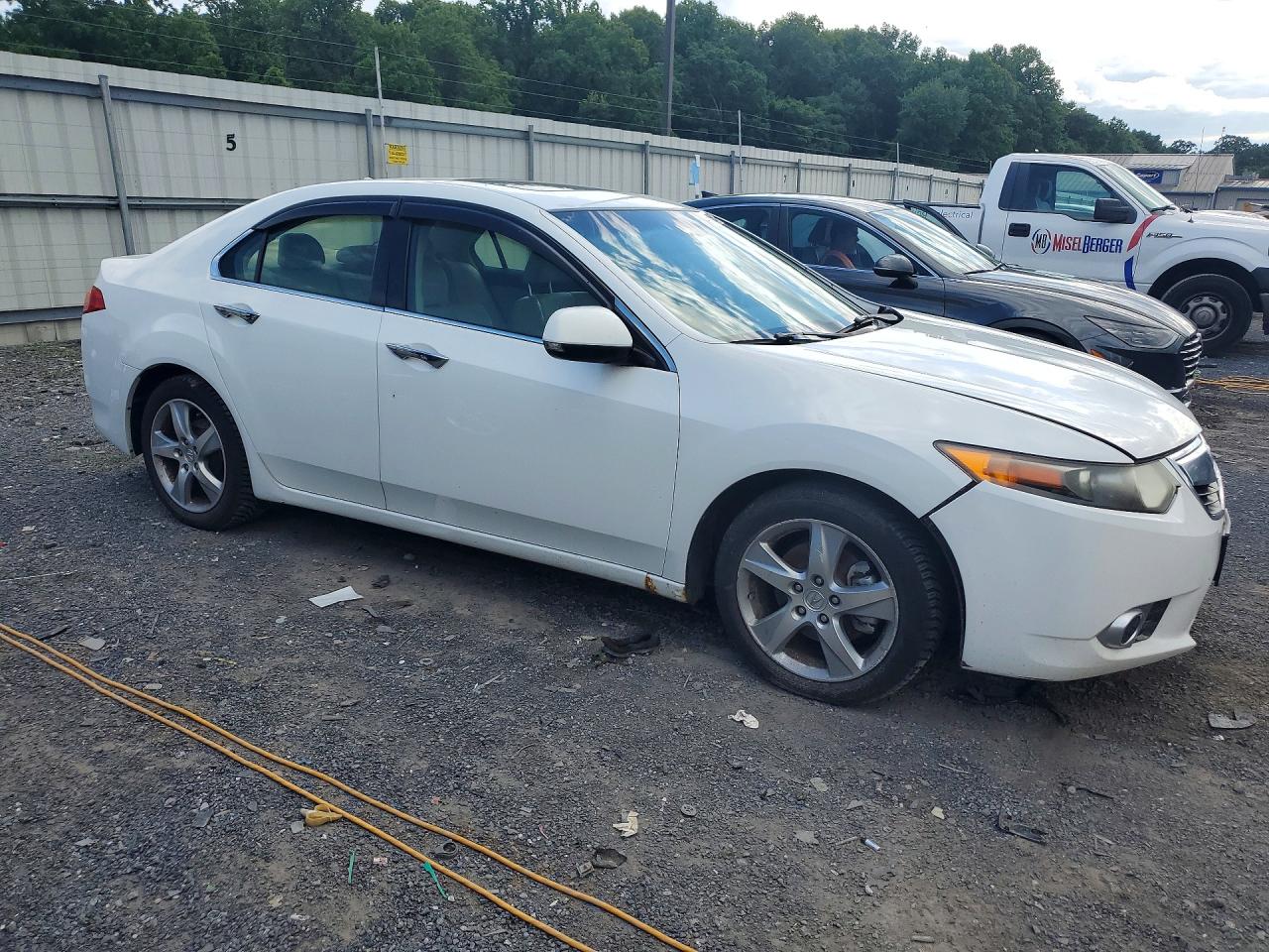 2012 Acura Tsx Tech White vin: JH4CU2F60CC015253