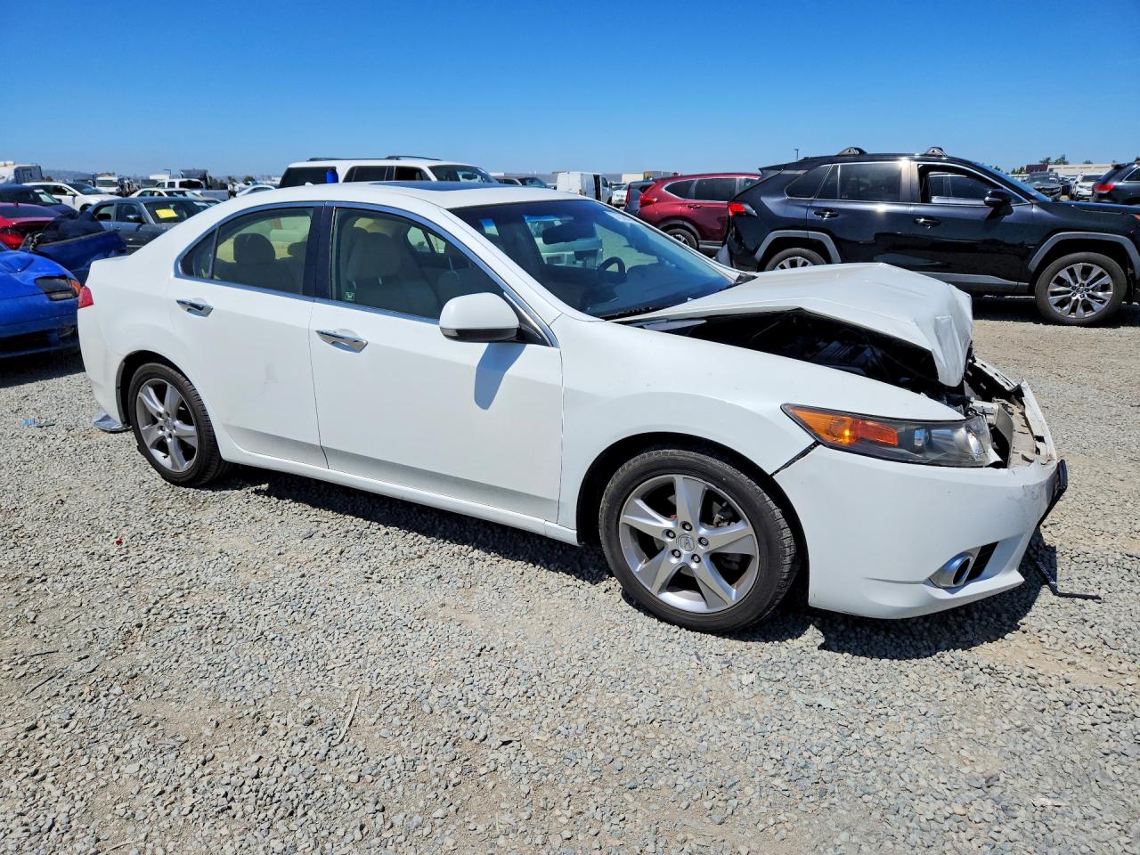 2012 Acura Tsx Tech White vin: JH4CU2F60CC019724