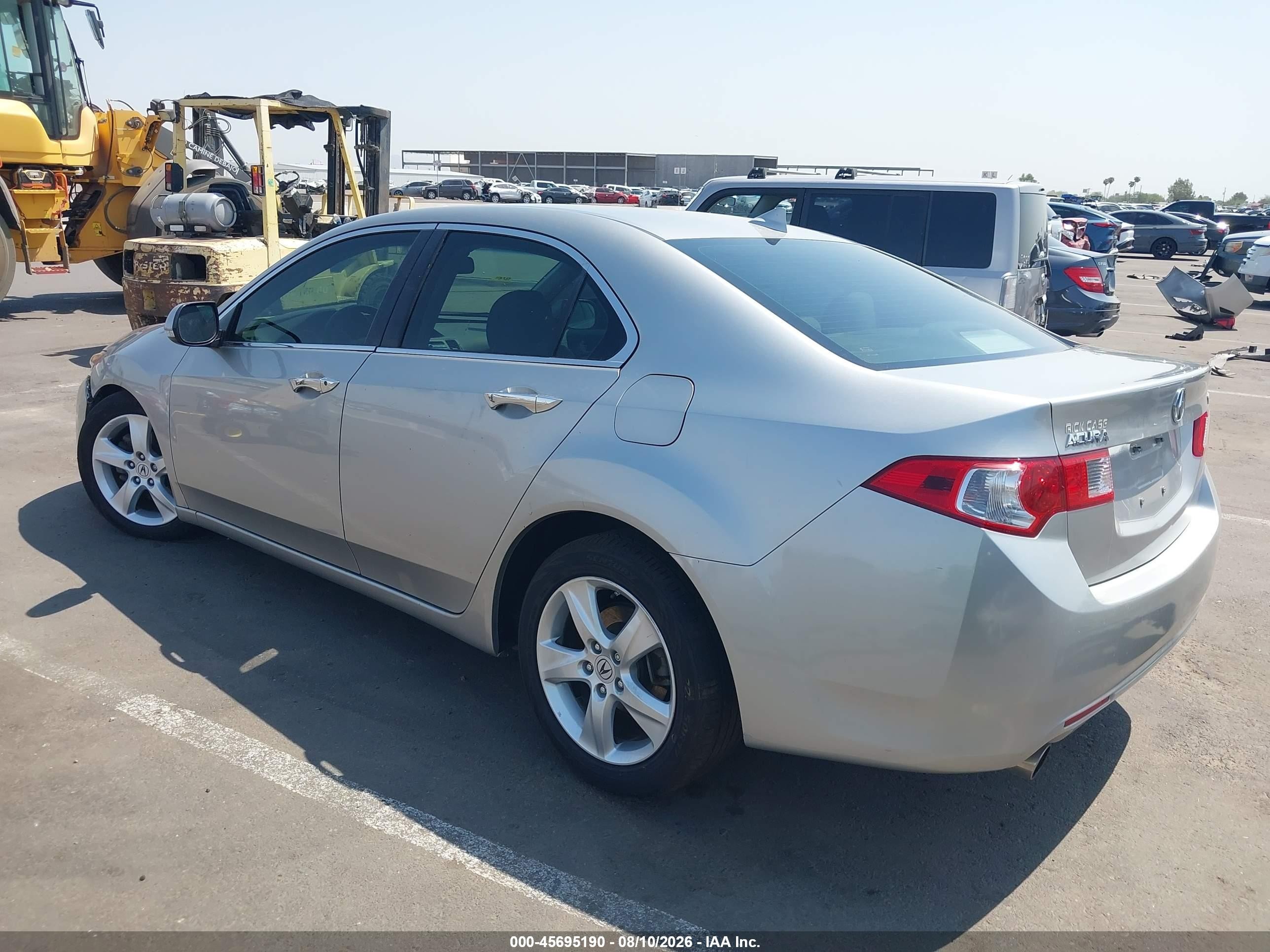 2010 Acura Tsx 2.4 Silver vin: JH4CU2F61AC008891