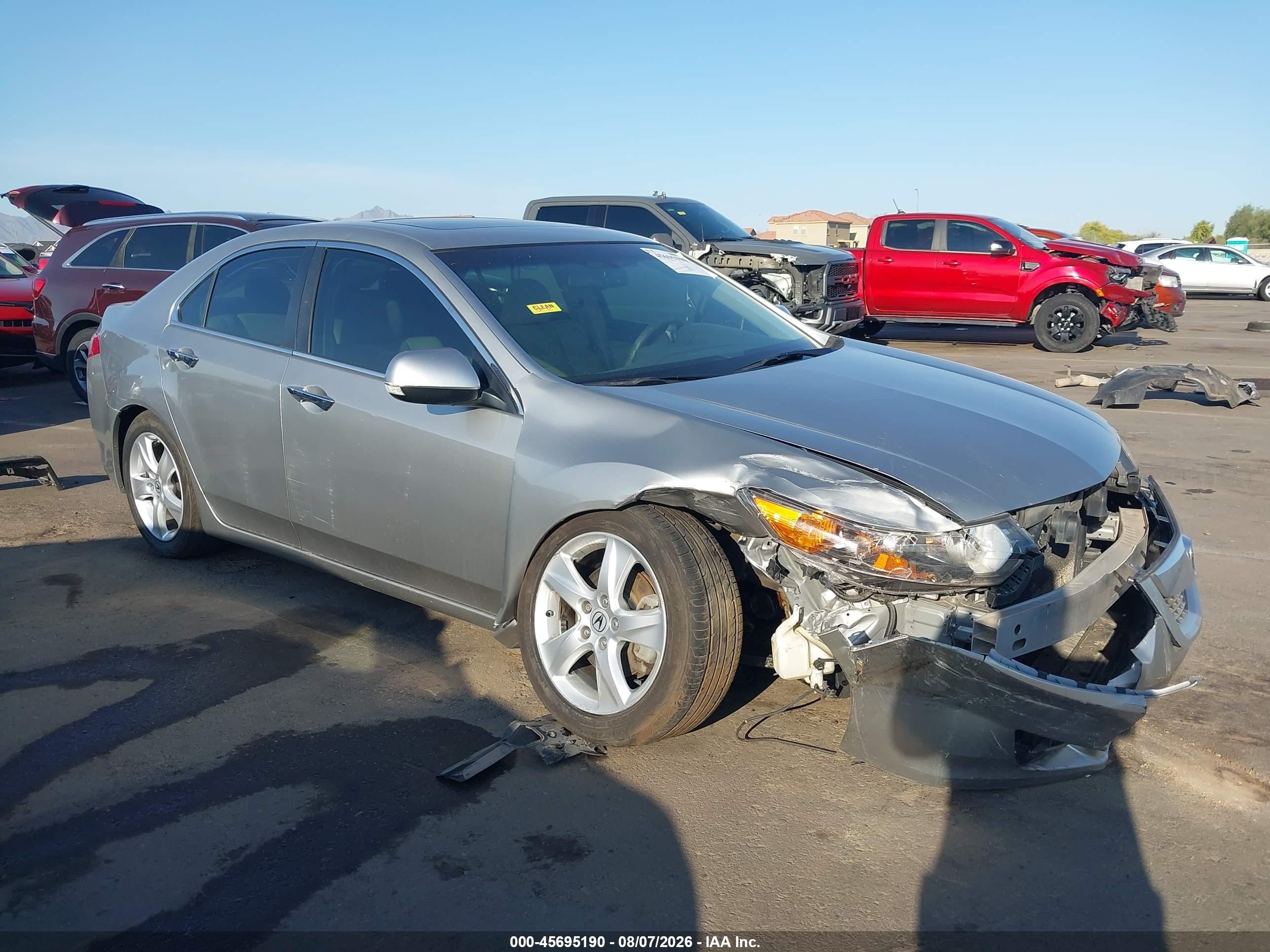 2010 Acura Tsx 2.4 Silver vin: JH4CU2F61AC008891