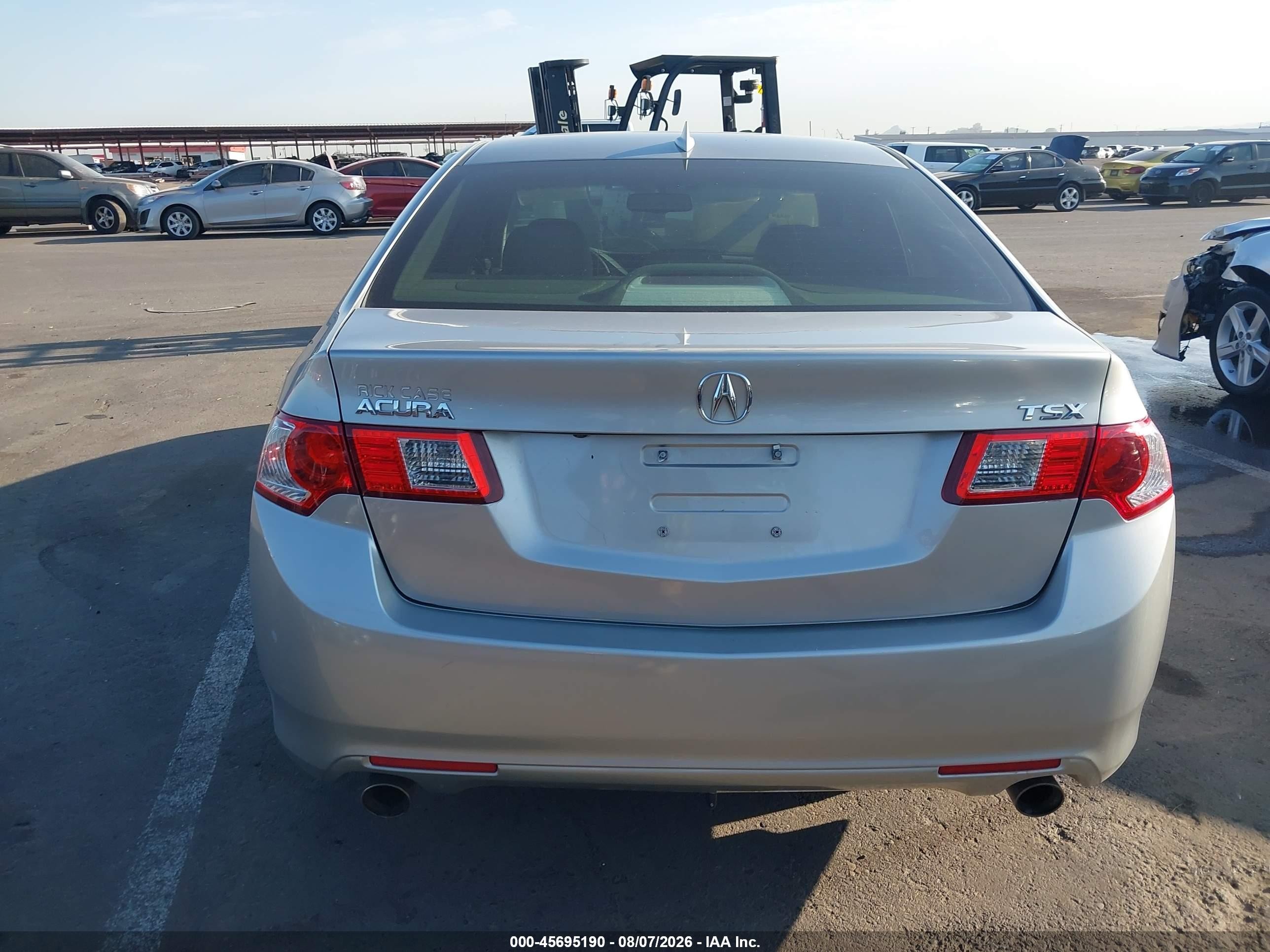 2010 Acura Tsx 2.4 Silver vin: JH4CU2F61AC008891