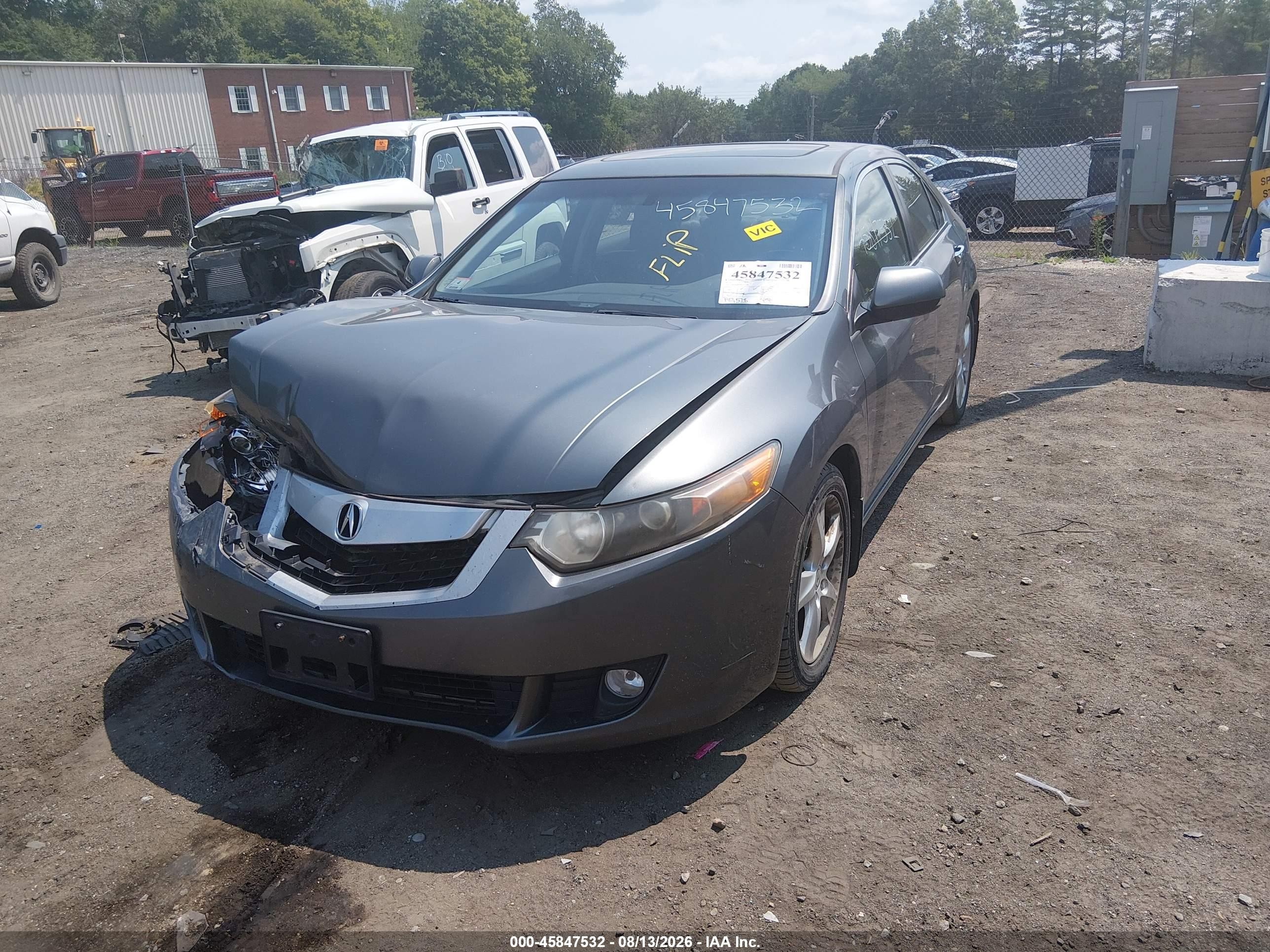 2010 Acura Tsx 2.4 Gray vin: JH4CU2F61AC017185