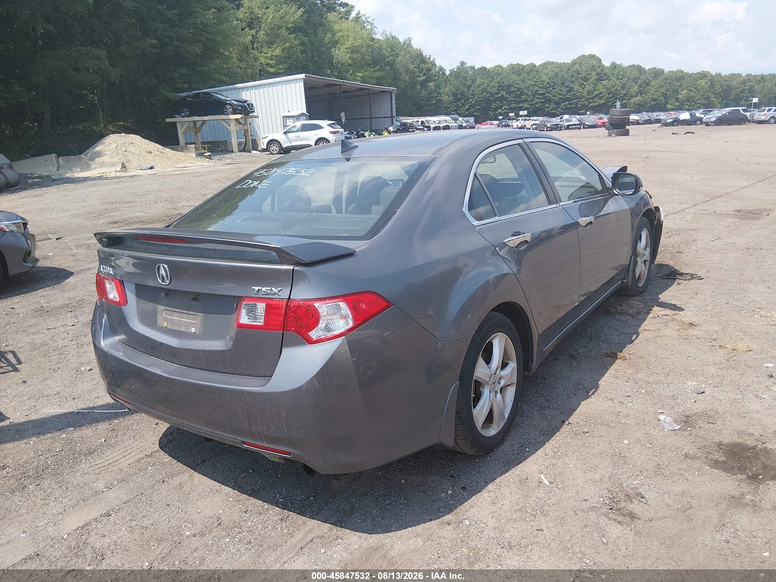2010 Acura Tsx 2.4 Gray vin: JH4CU2F61AC017185