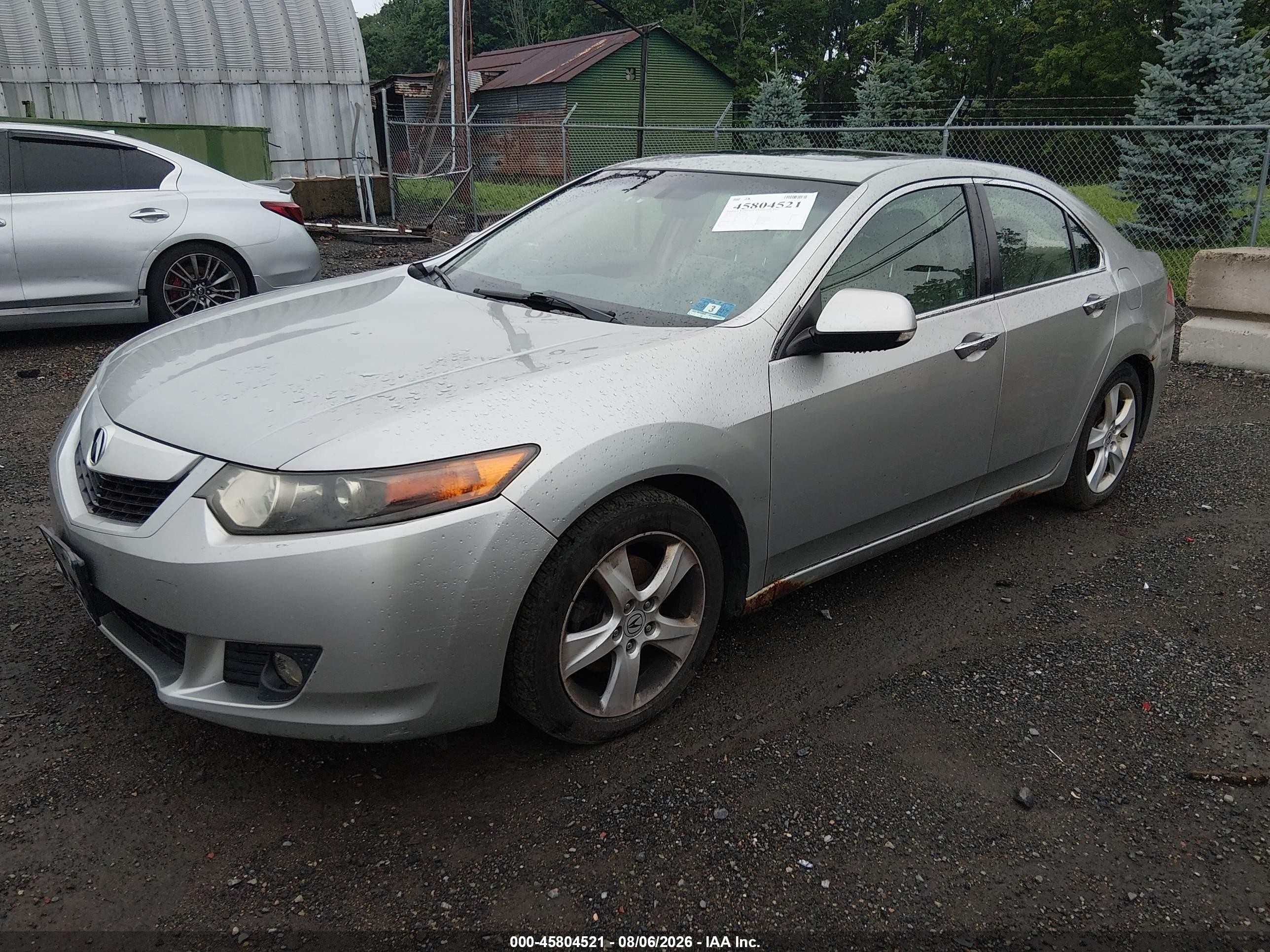 2010 Acura Tsx 2.4 Silver vin: JH4CU2F61AC017350