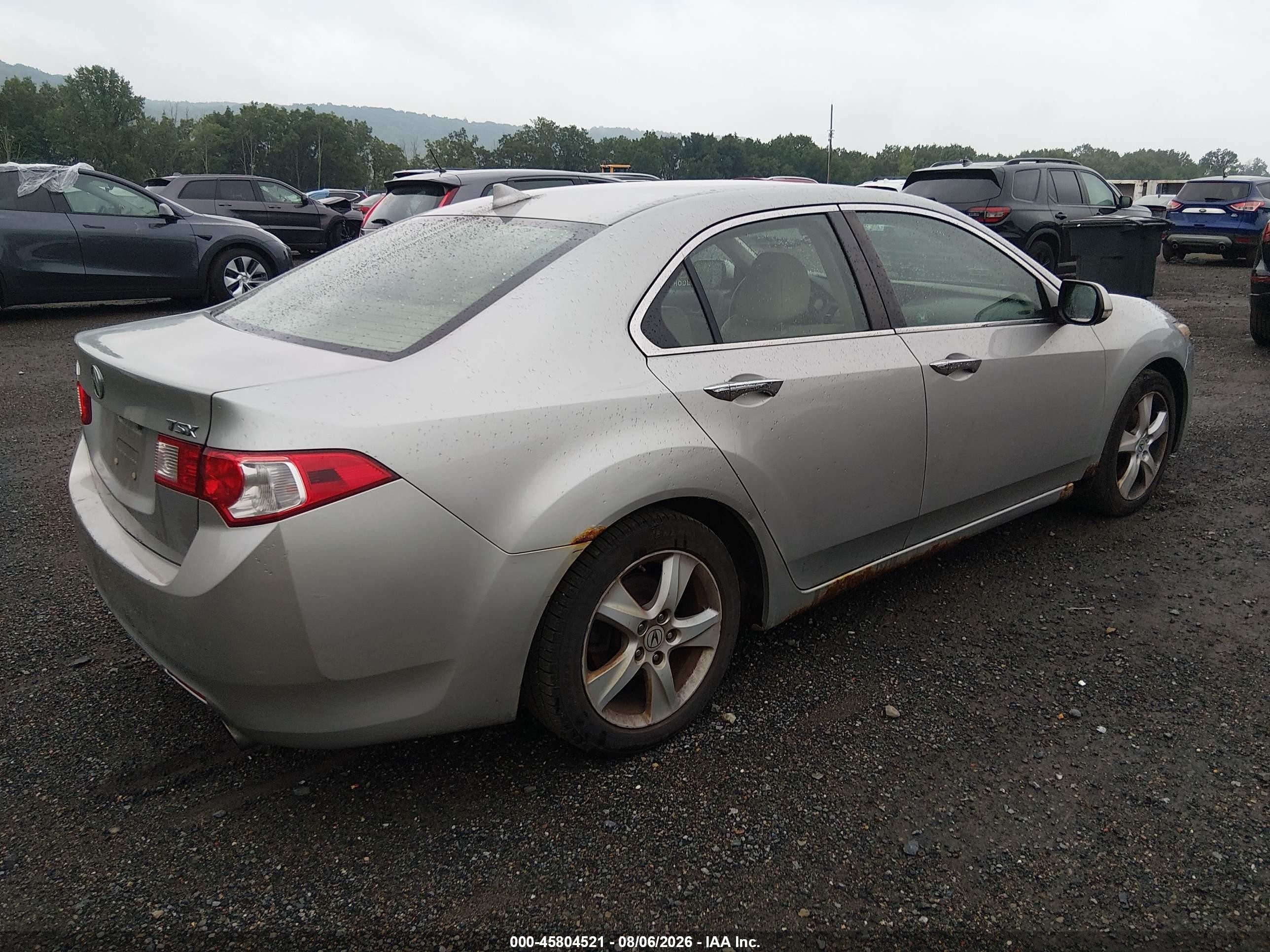 2010 Acura Tsx 2.4 Silver vin: JH4CU2F61AC017350