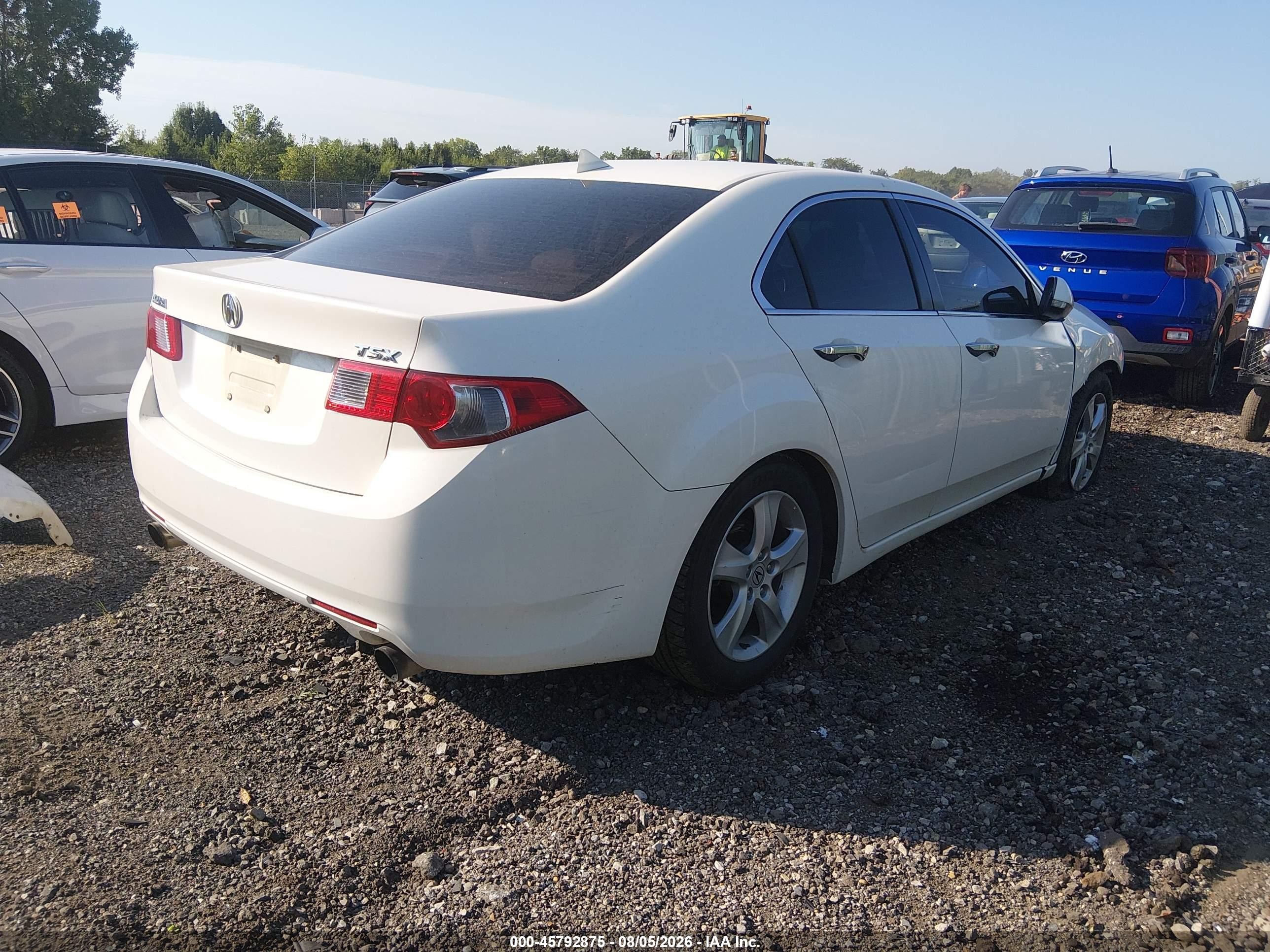 2010 Acura Tsx 2.4 White vin: JH4CU2F61AC026260