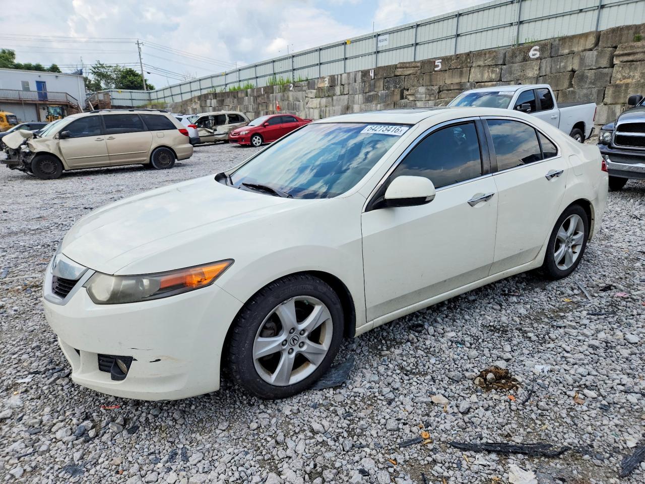 2010 Acura Tsx Белый vin: JH4CU2F61AC035055