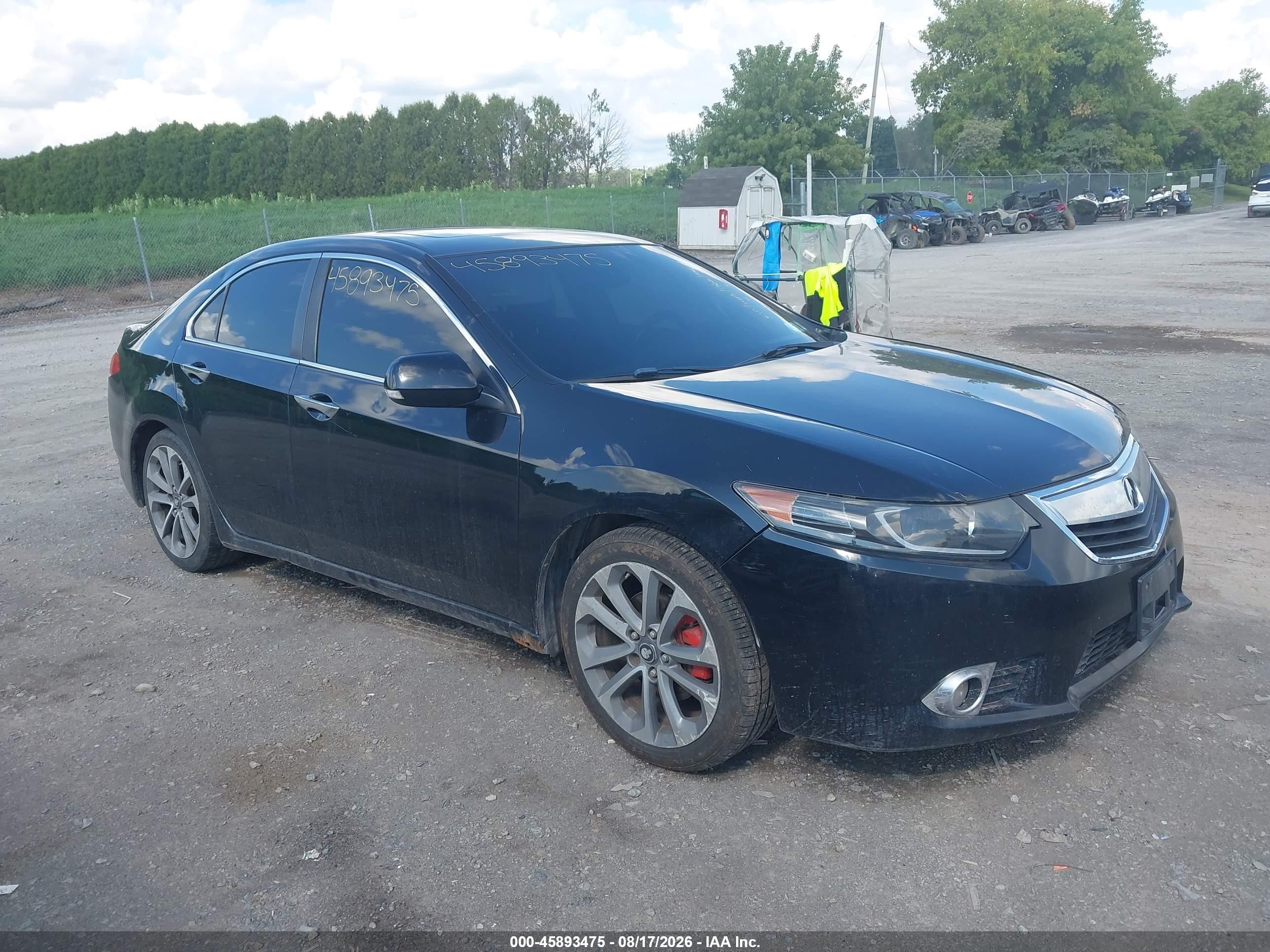 2011 Acura Tsx 2.4 Black vin: JH4CU2F61BC001019
