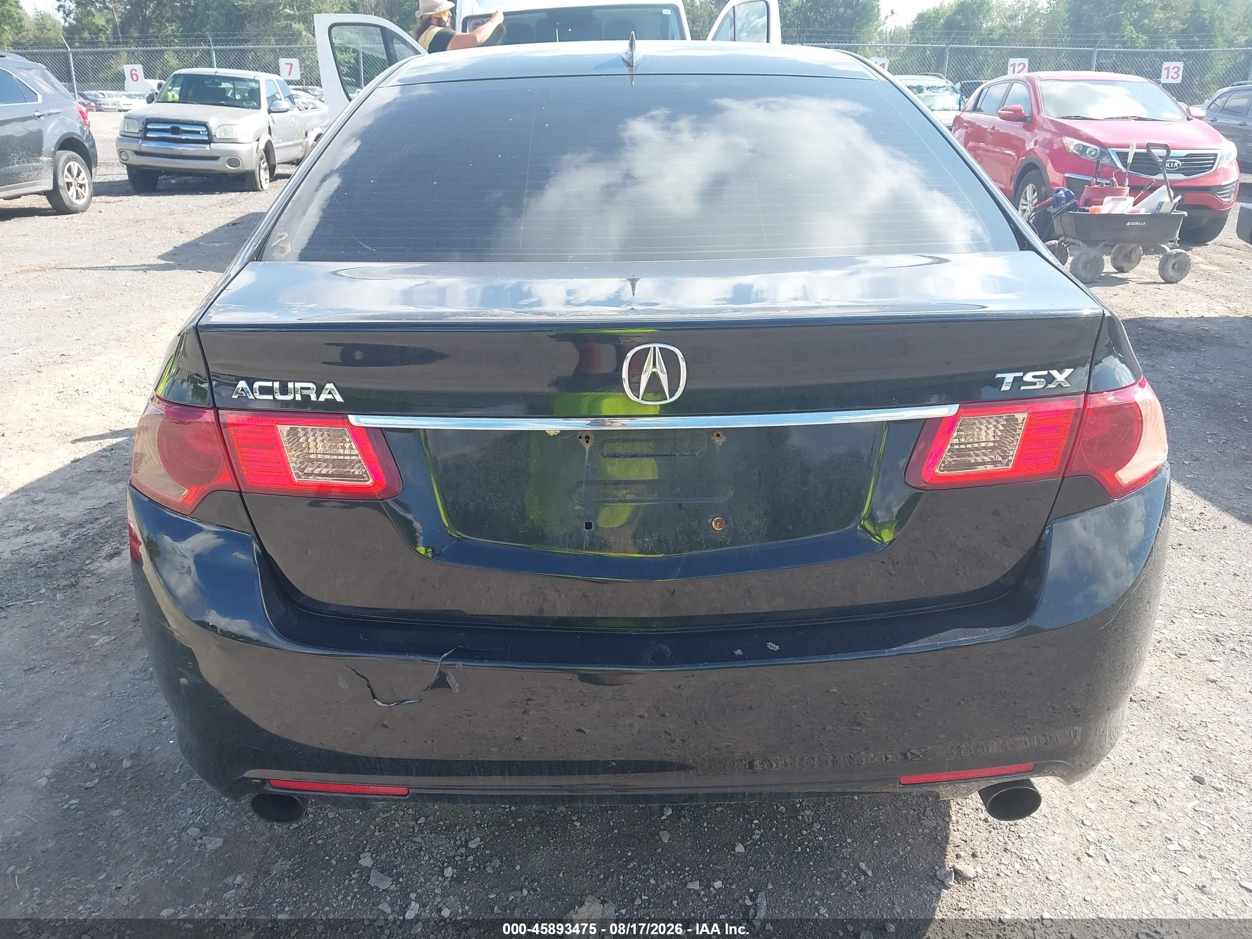 2011 Acura Tsx 2.4 Black vin: JH4CU2F61BC001019