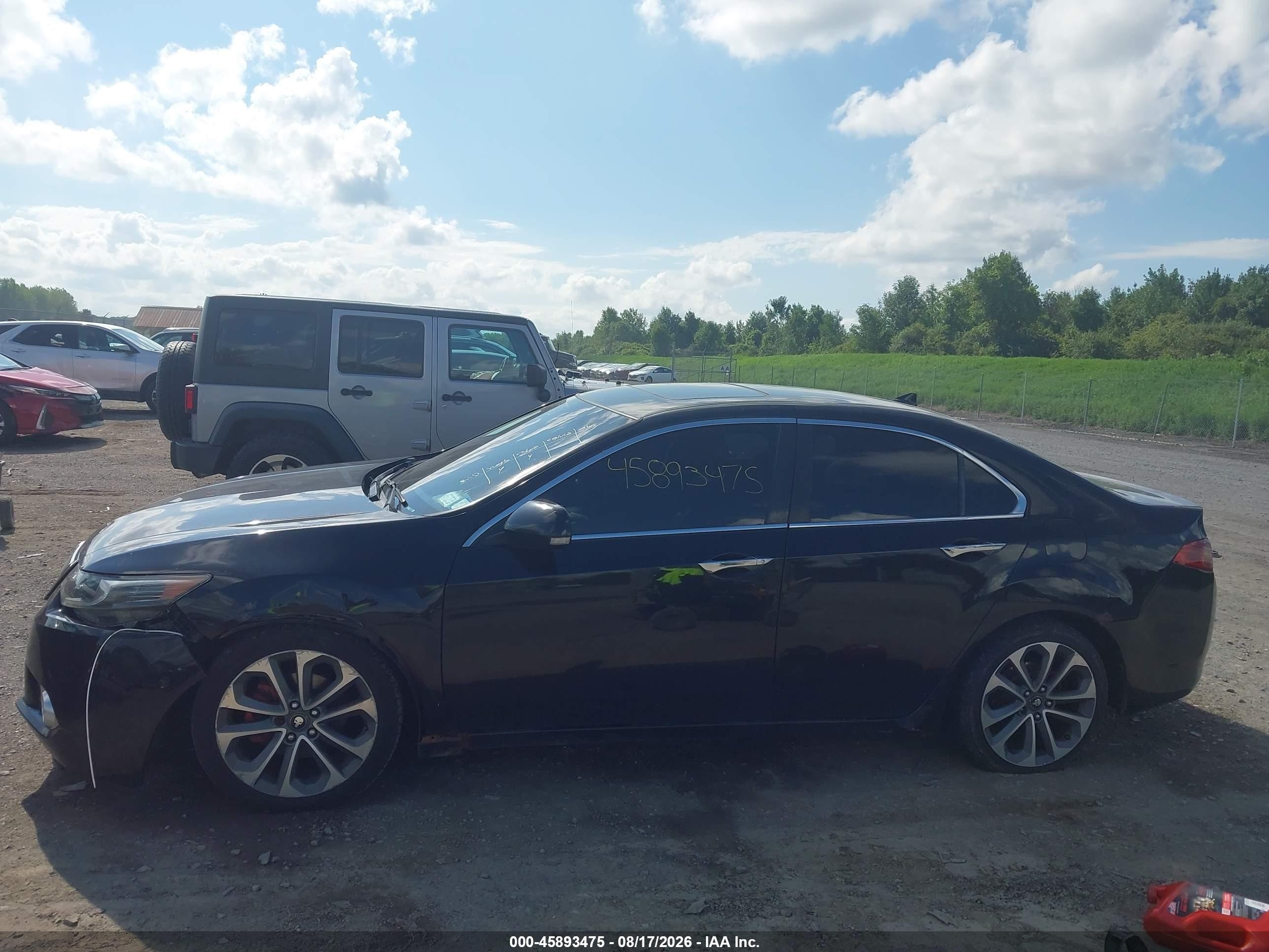 2011 Acura Tsx 2.4 Black vin: JH4CU2F61BC001019