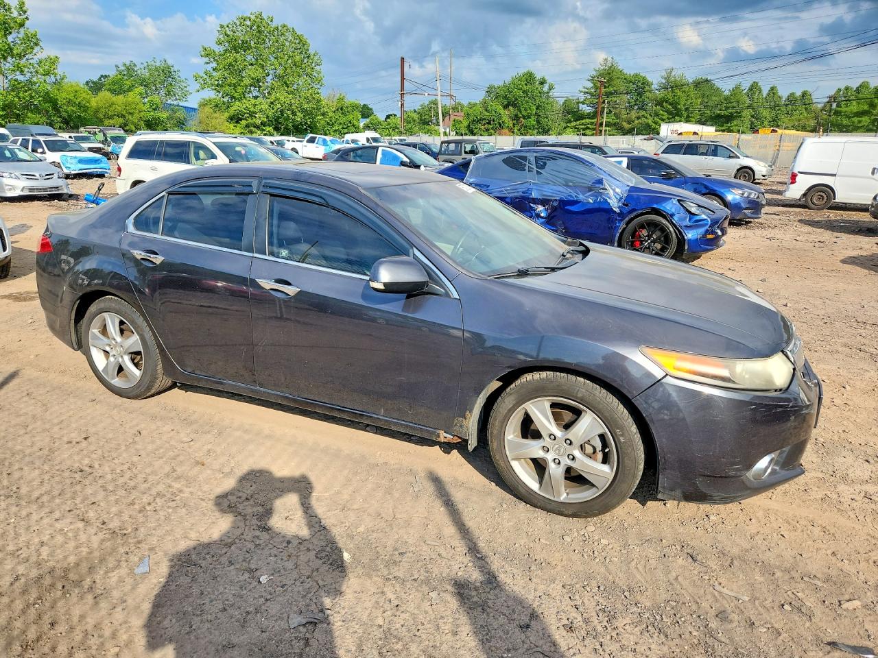 2011 Acura Tsx Gray vin: JH4CU2F61BC002896