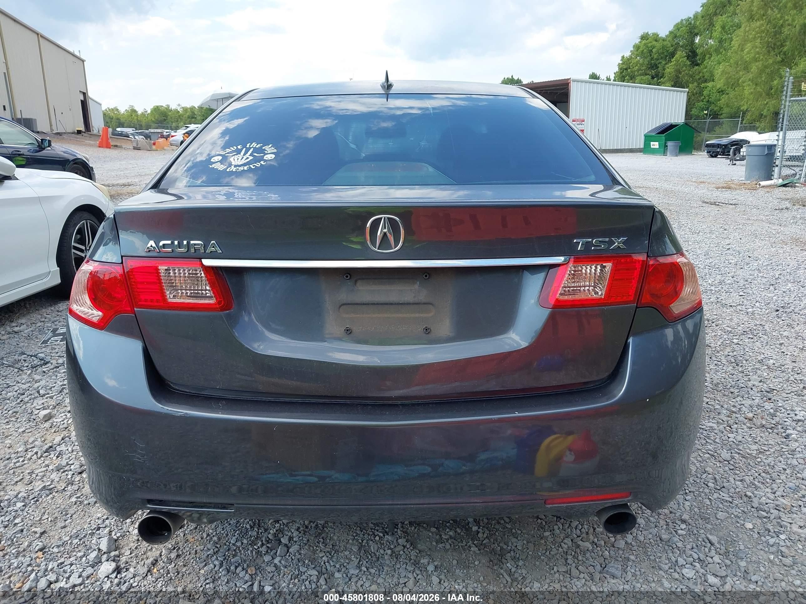 2011 Acura Tsx 2.4 Gray vin: JH4CU2F61BC004597