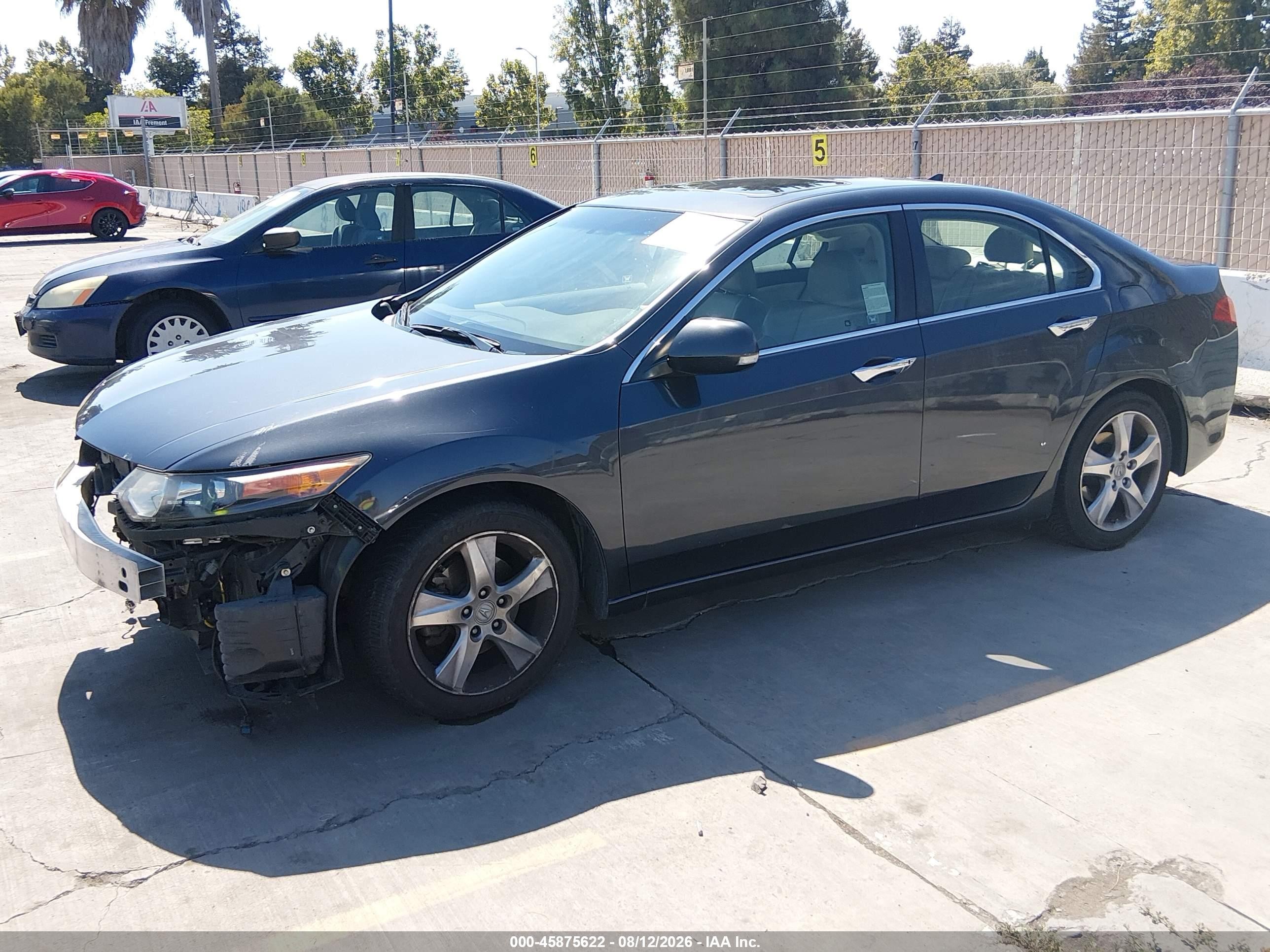 2011 Acura Tsx 2.4 Gray vin: JH4CU2F61BC013056
