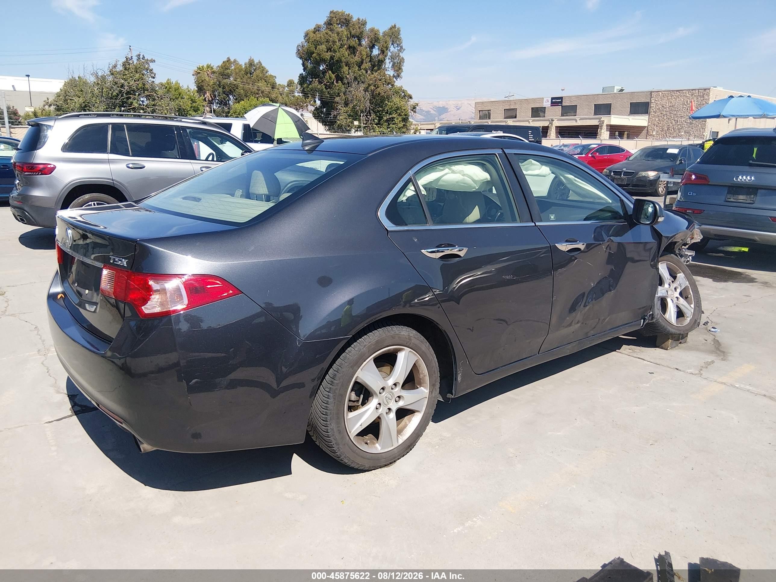 2011 Acura Tsx 2.4 Gray vin: JH4CU2F61BC013056