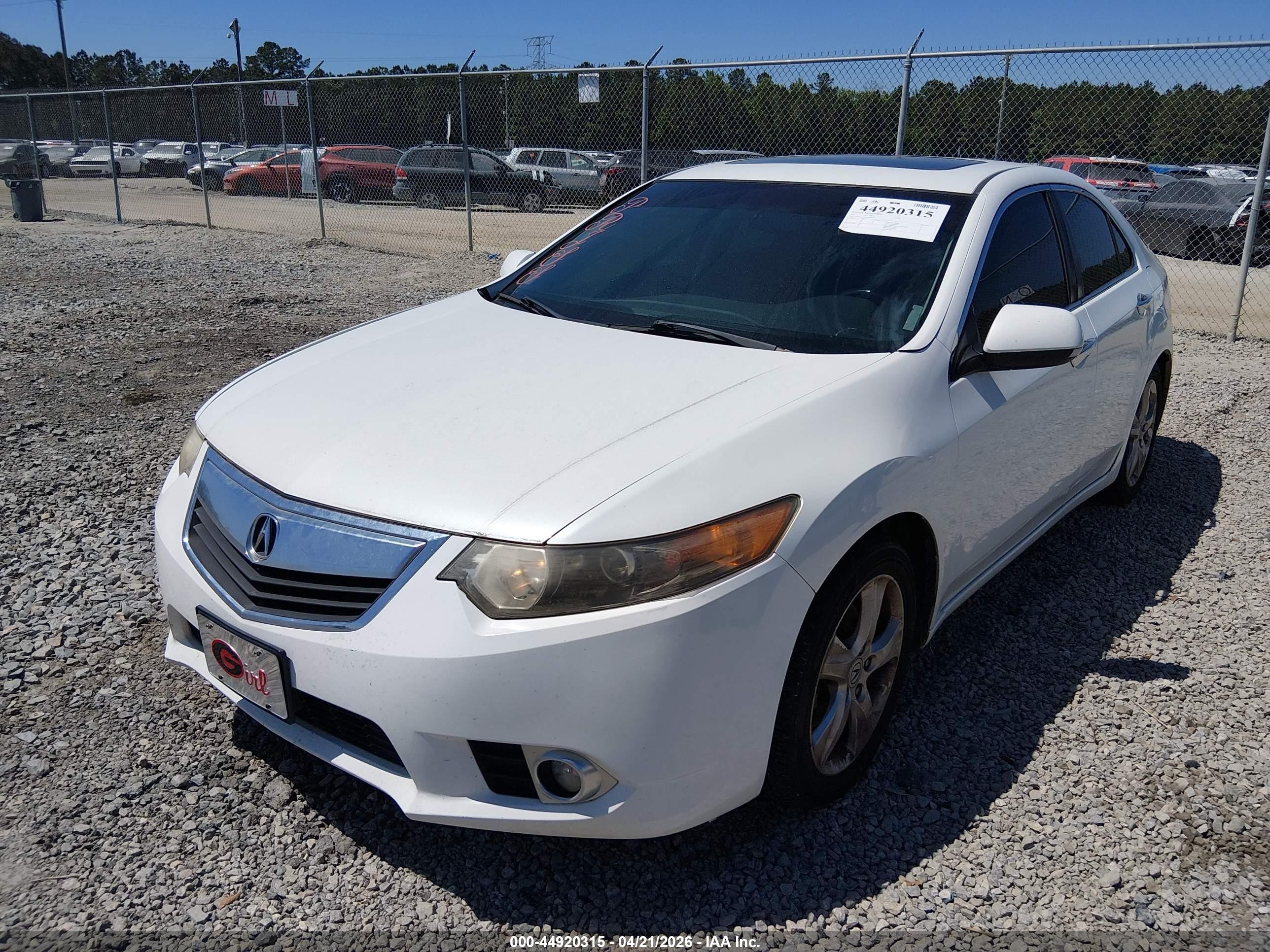 2013 Acura Tsx 2.4 White vin: JH4CU2F61DC007437