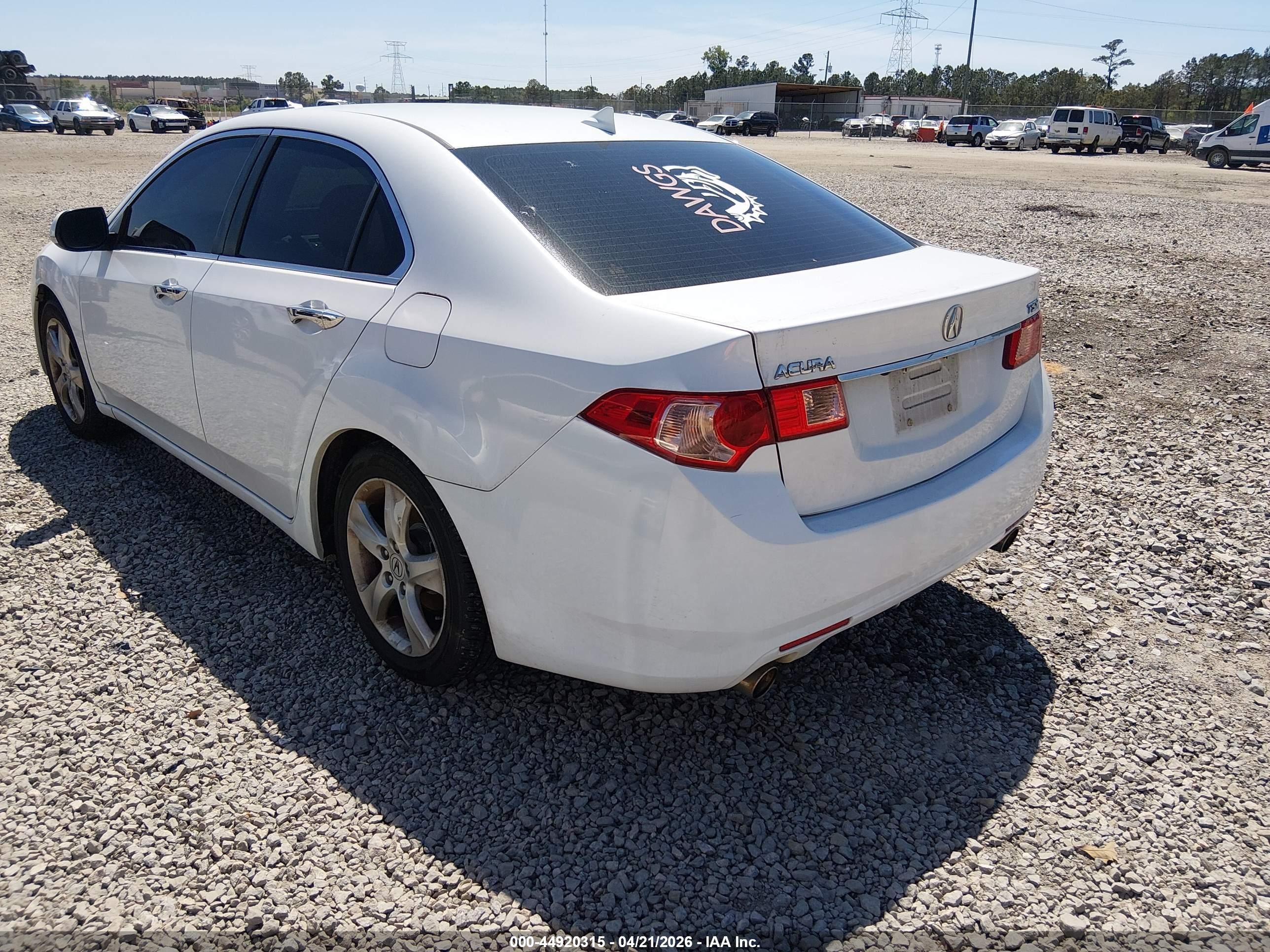 2013 Acura Tsx 2.4 White vin: JH4CU2F61DC007437