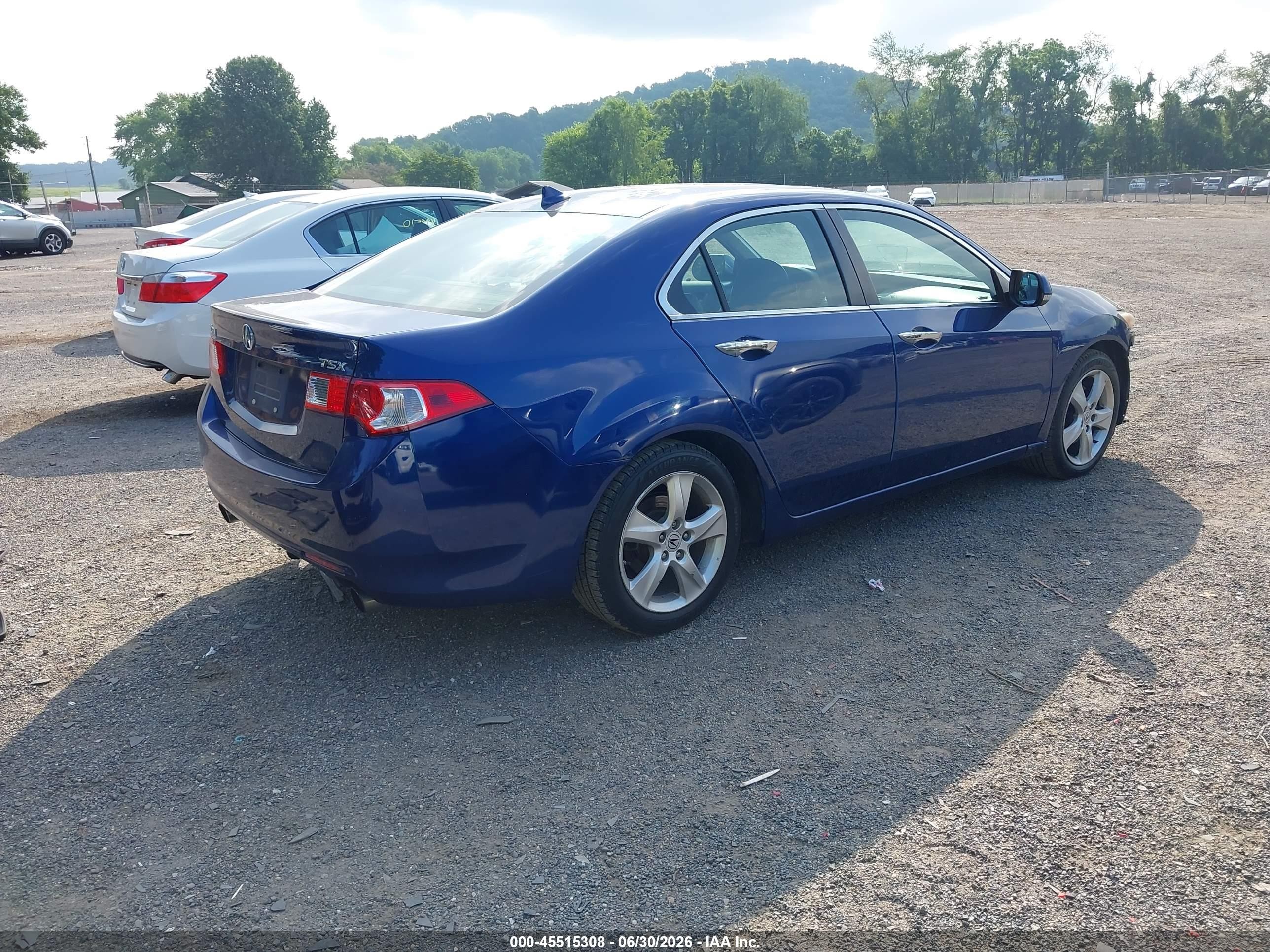 2010 Acura Tsx 2.4 Blue vin: JH4CU2F62AC005546
