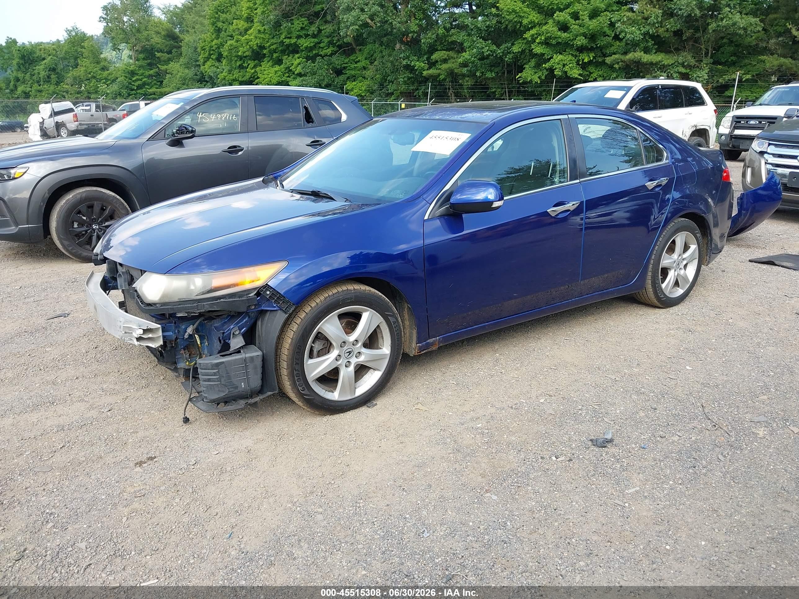 2010 Acura Tsx 2.4 Blue vin: JH4CU2F62AC005546