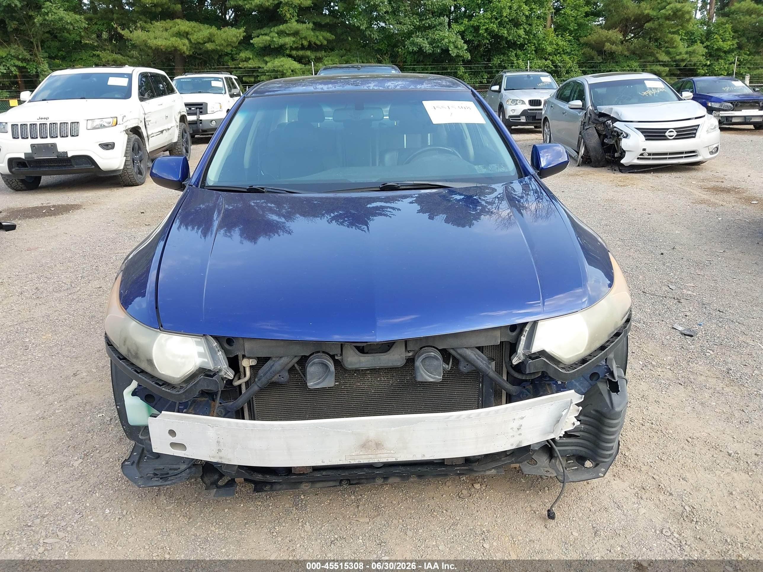 2010 Acura Tsx 2.4 Blue vin: JH4CU2F62AC005546
