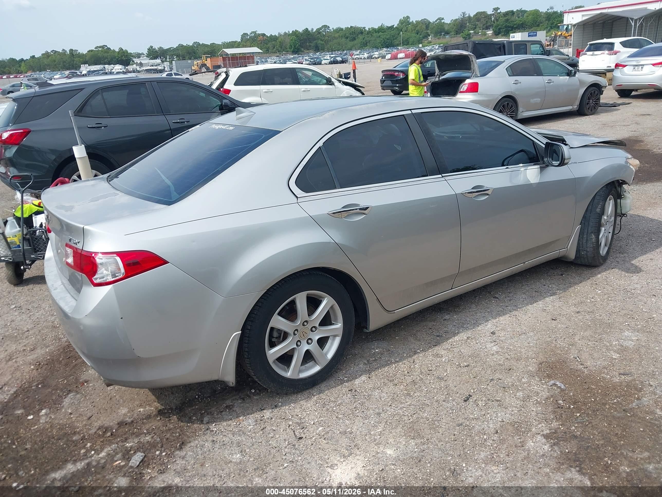 2010 Acura Tsx 2.4 Silver vin: JH4CU2F62AC007023