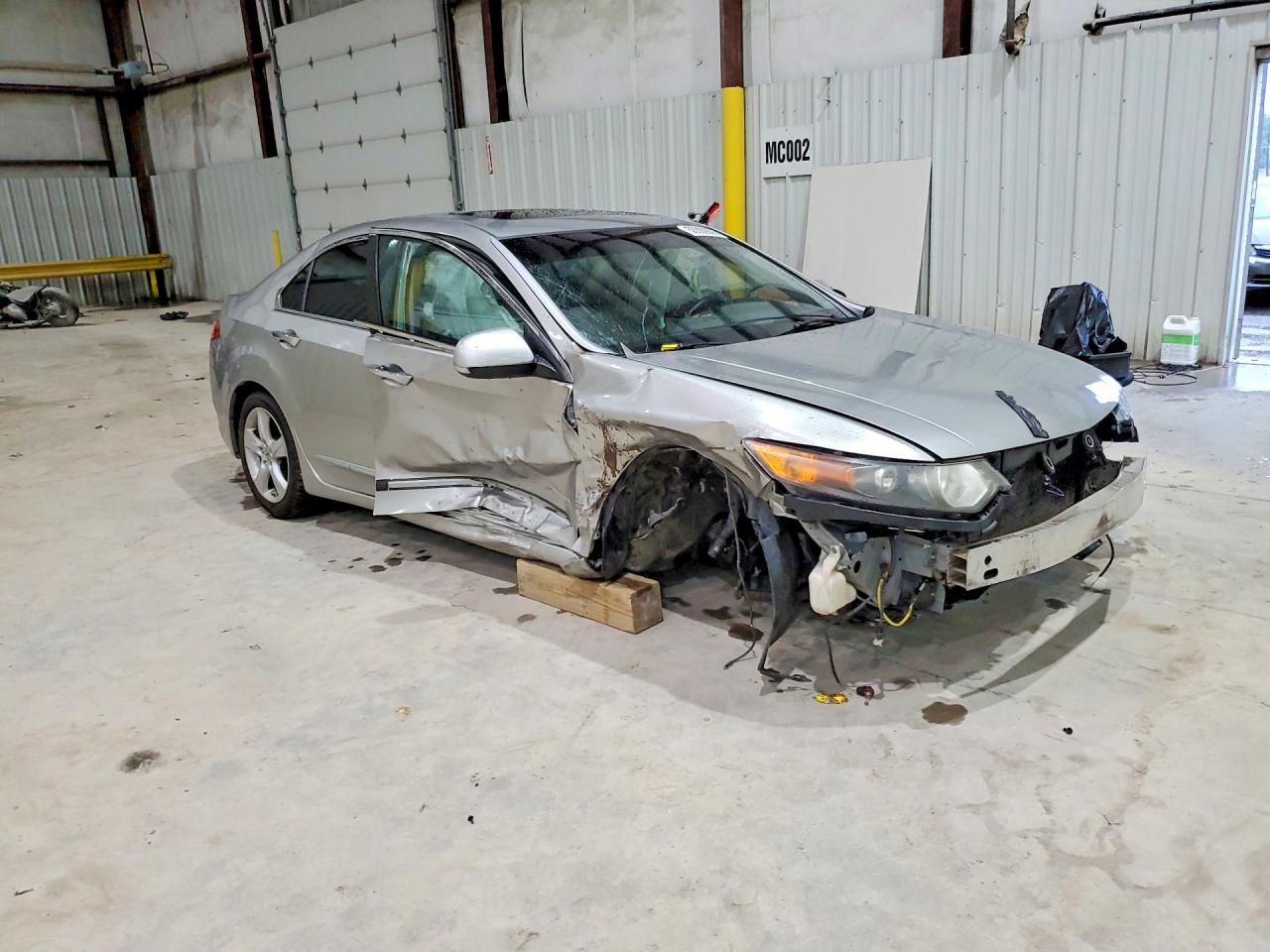 2010 Acura Tsx Silver vin: JH4CU2F62AC010407